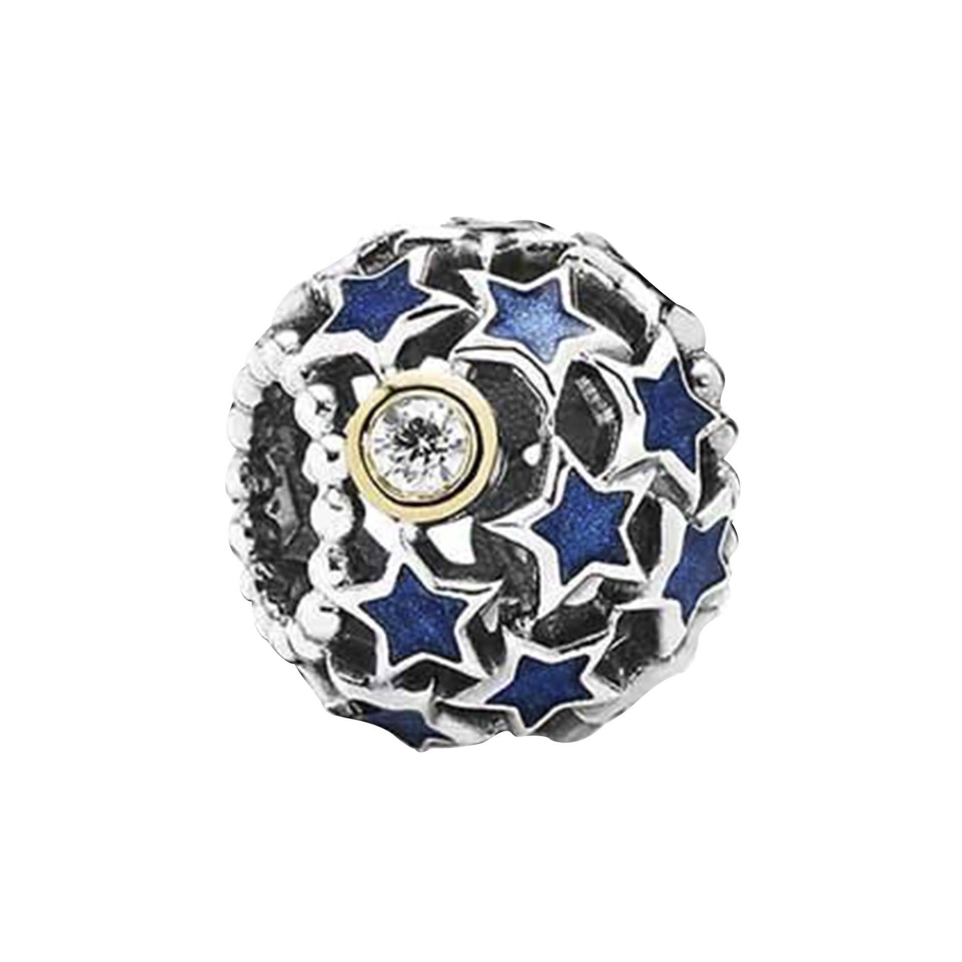 Nur Silver Starry Night Gümüş Charm NUR-BL00084