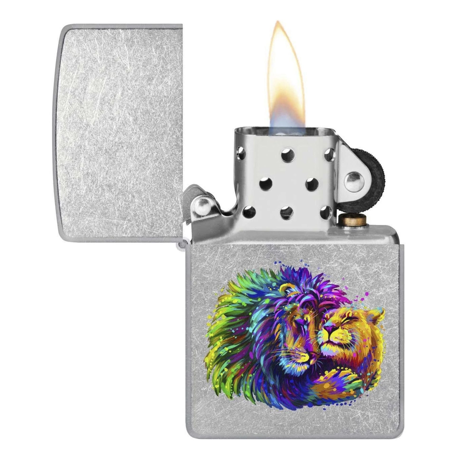 Zippo Lion Design Windproof Çakmak 49007-00071-MODEL17