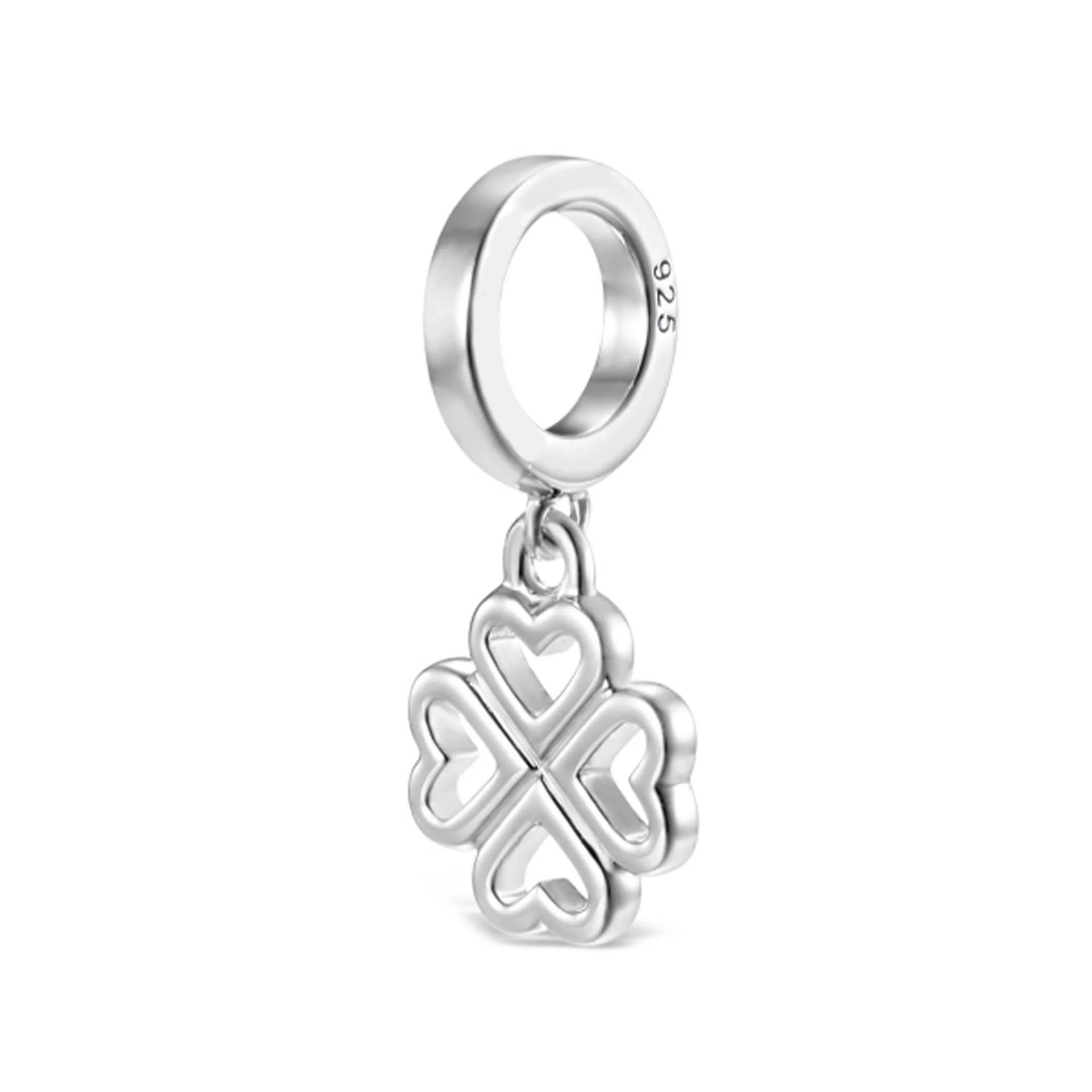 Nur Silver Sallantılı Yonca Gümüş Charm NUR-BL00186