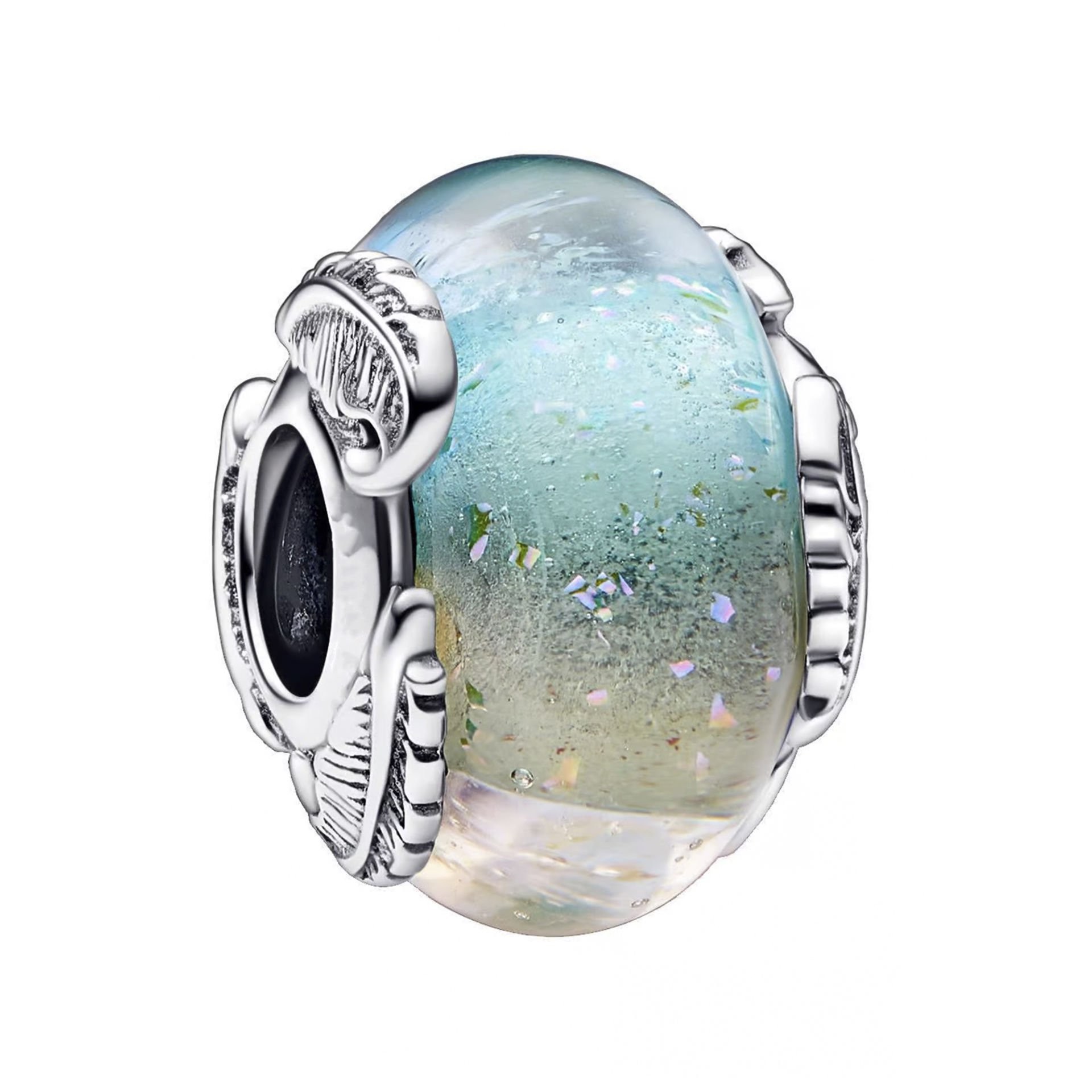 Nur Silver Murano Camlı Gümüş Charm NUR-CM00395