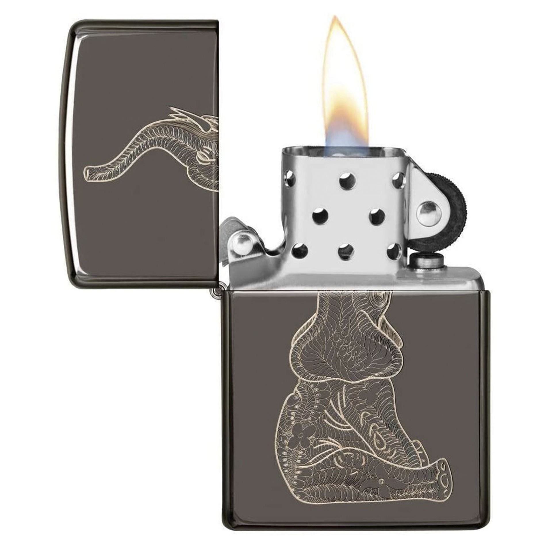 Zippo 150 Reg Black Ice Çakmak 150-071422