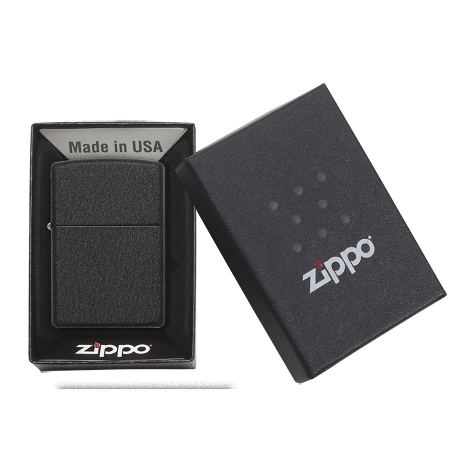 Zippo Reg Black Crackle Çakmak 236-000246