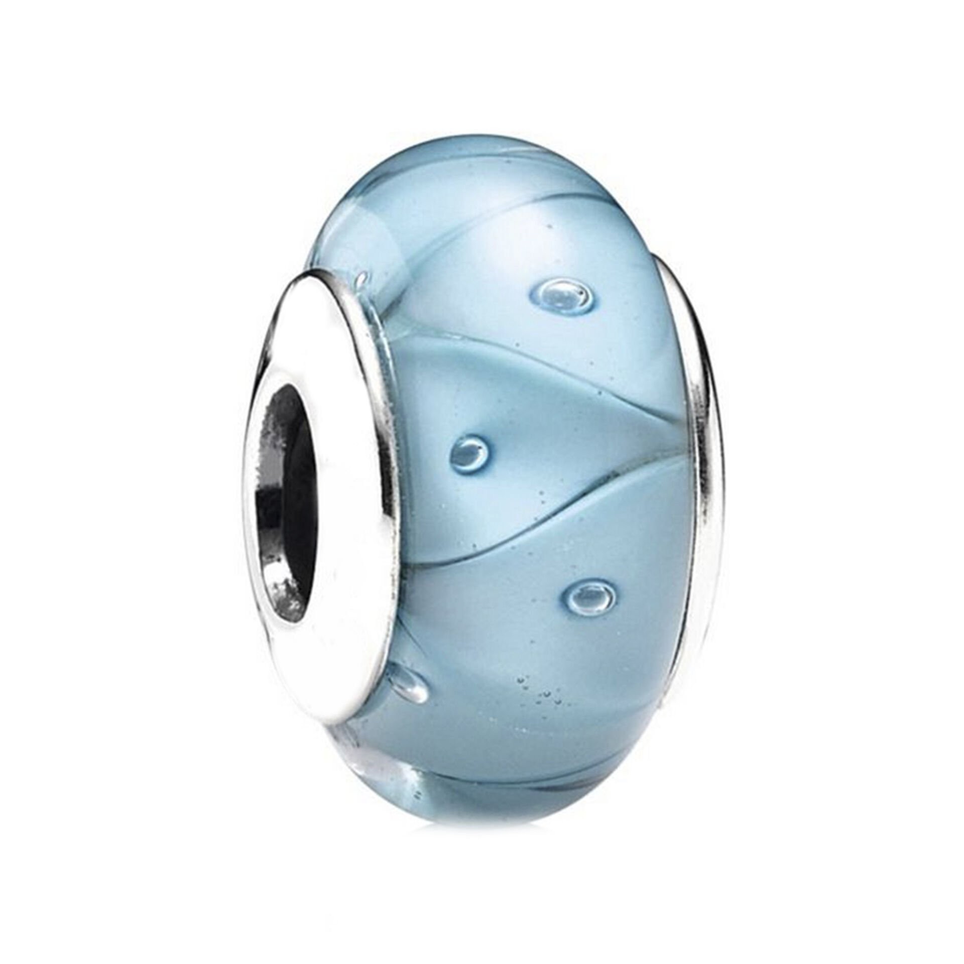Nur Silver Murano Taşlı Gümüş Charm NUR-BL00024