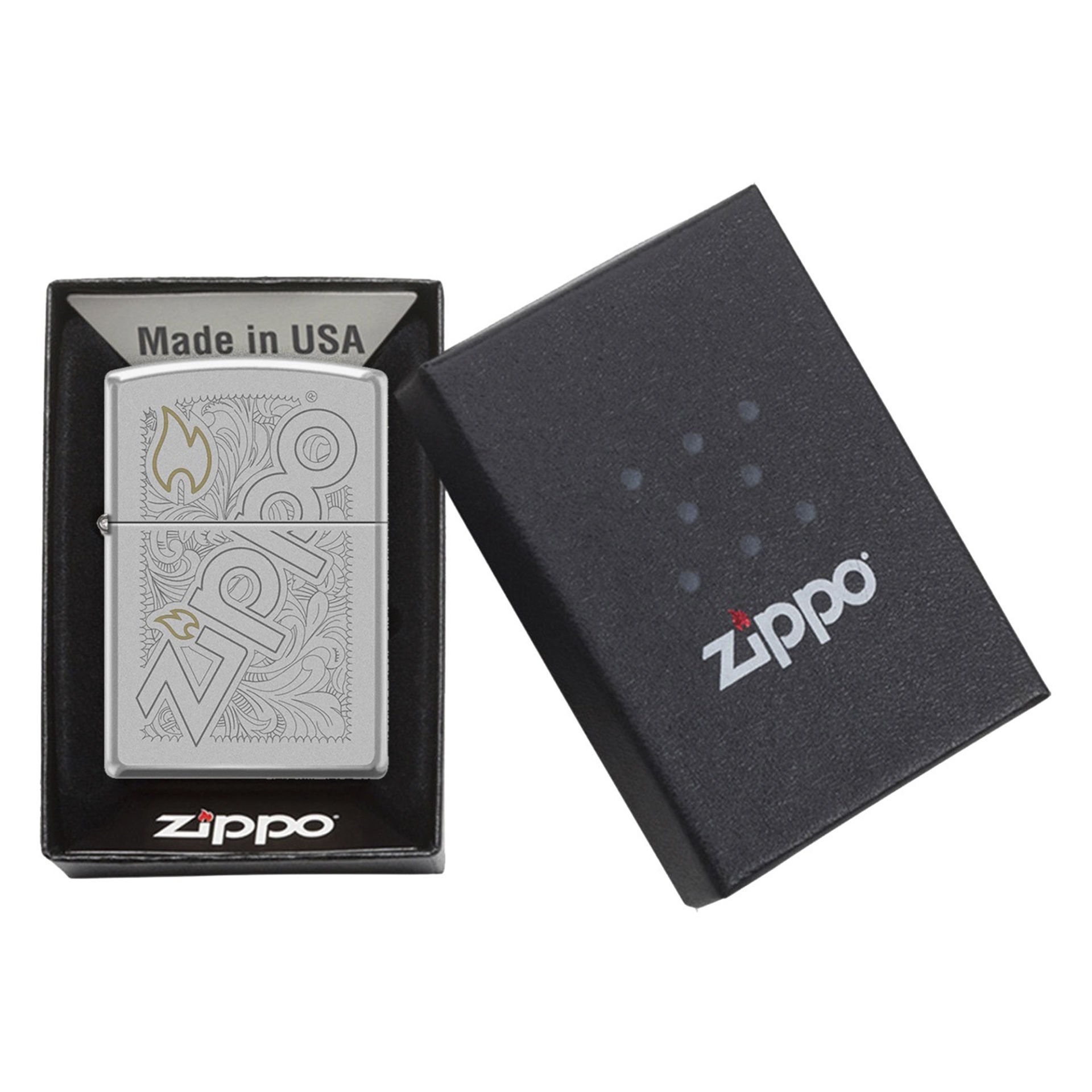 Zippo Zippo And Flame Design 205-107341