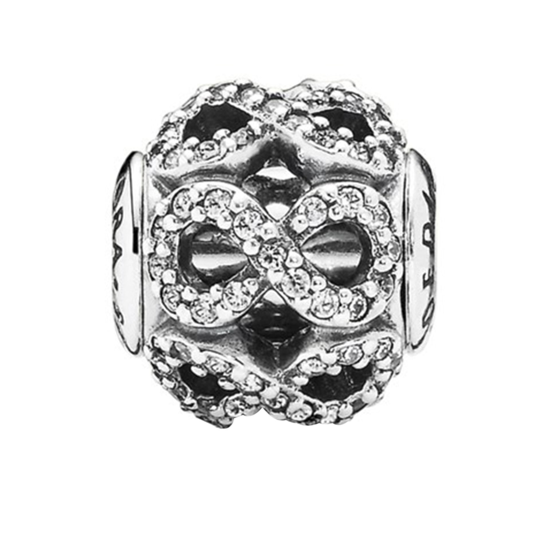 Nur Silver Taşlı Sonsuzluk Gümüş Charm NUR-BL00025