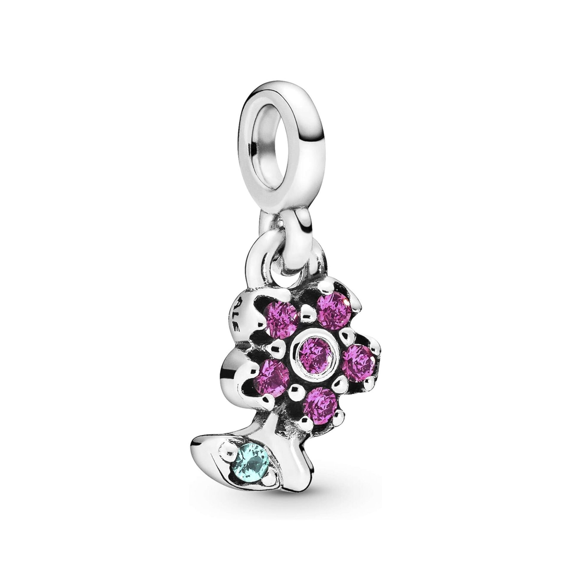 Nur Silver Çiçek Me Gümüş Charm NUR-BL12467
