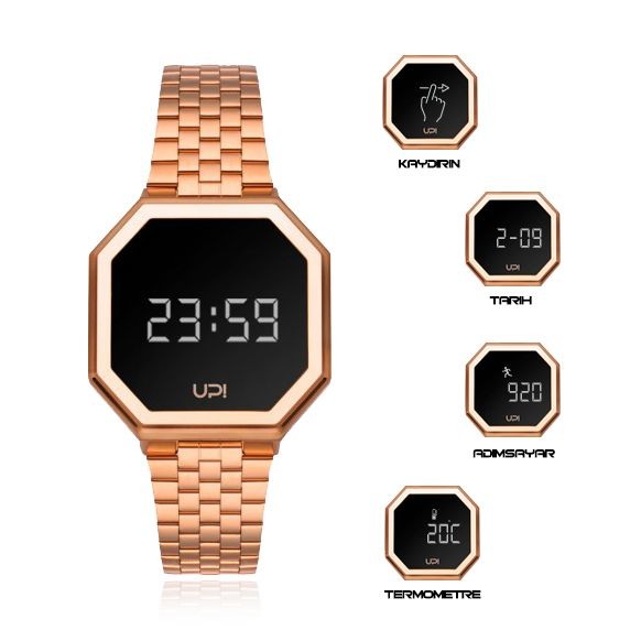 UPWATCH EDGE MINI SHINY ROSE GOLD + 1452