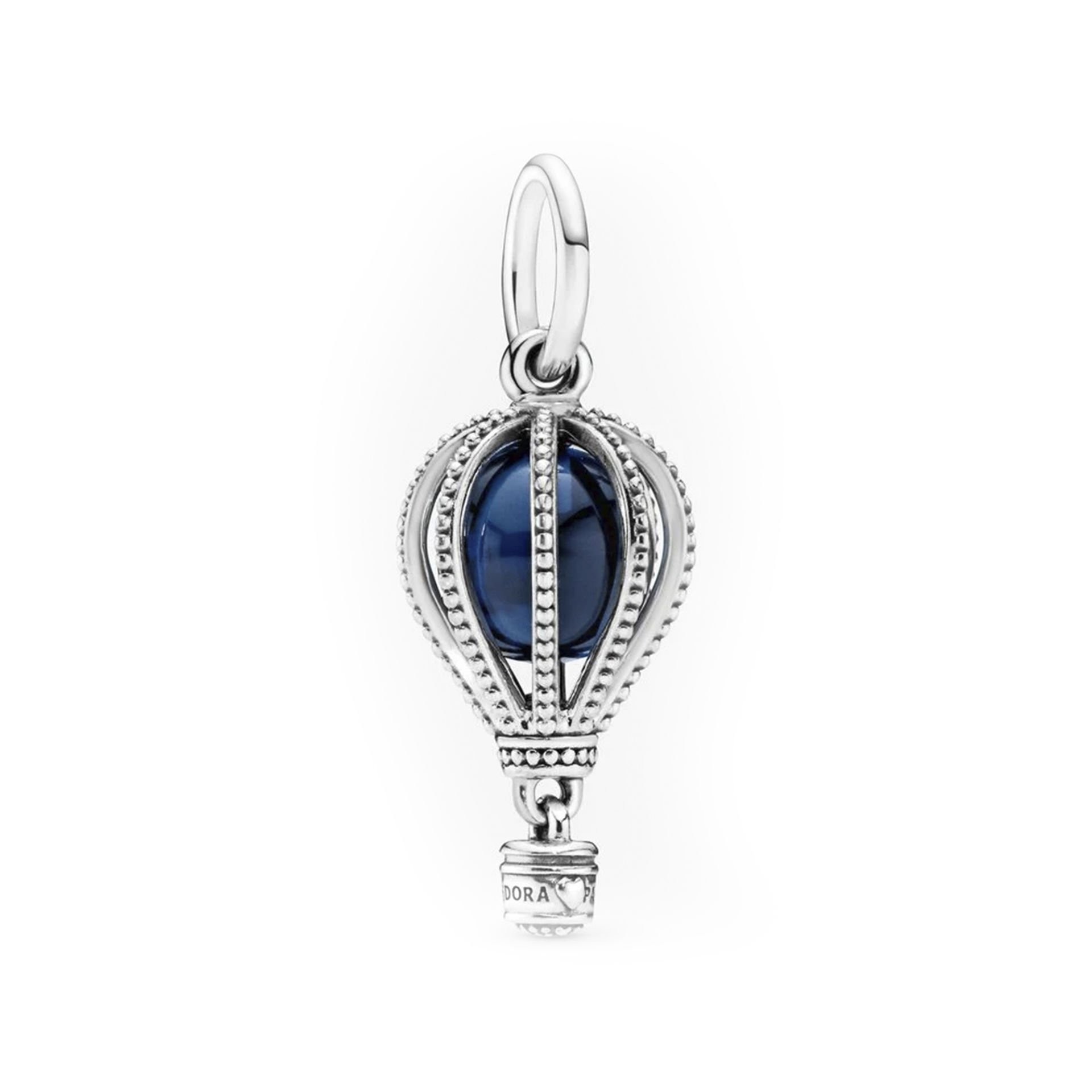 Nur Silver Mavi Taşlı Balon Gümüş Charm NUR-BL01250