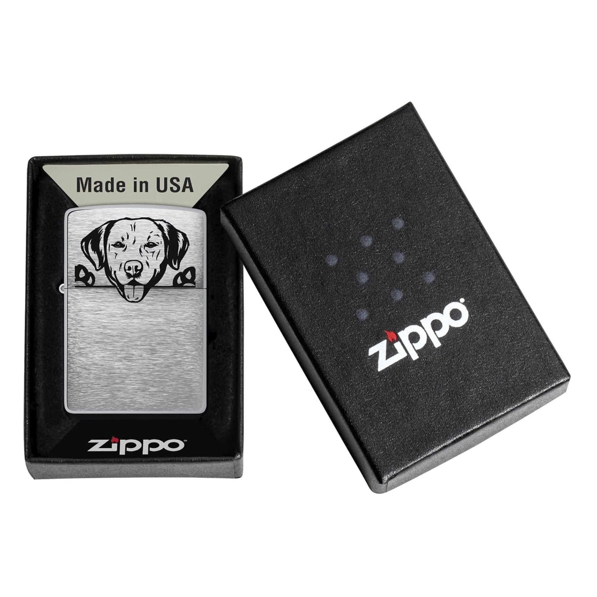 Zippo Labrador Design Windproof Pocket Çakmak 49007-00071-MODEL08