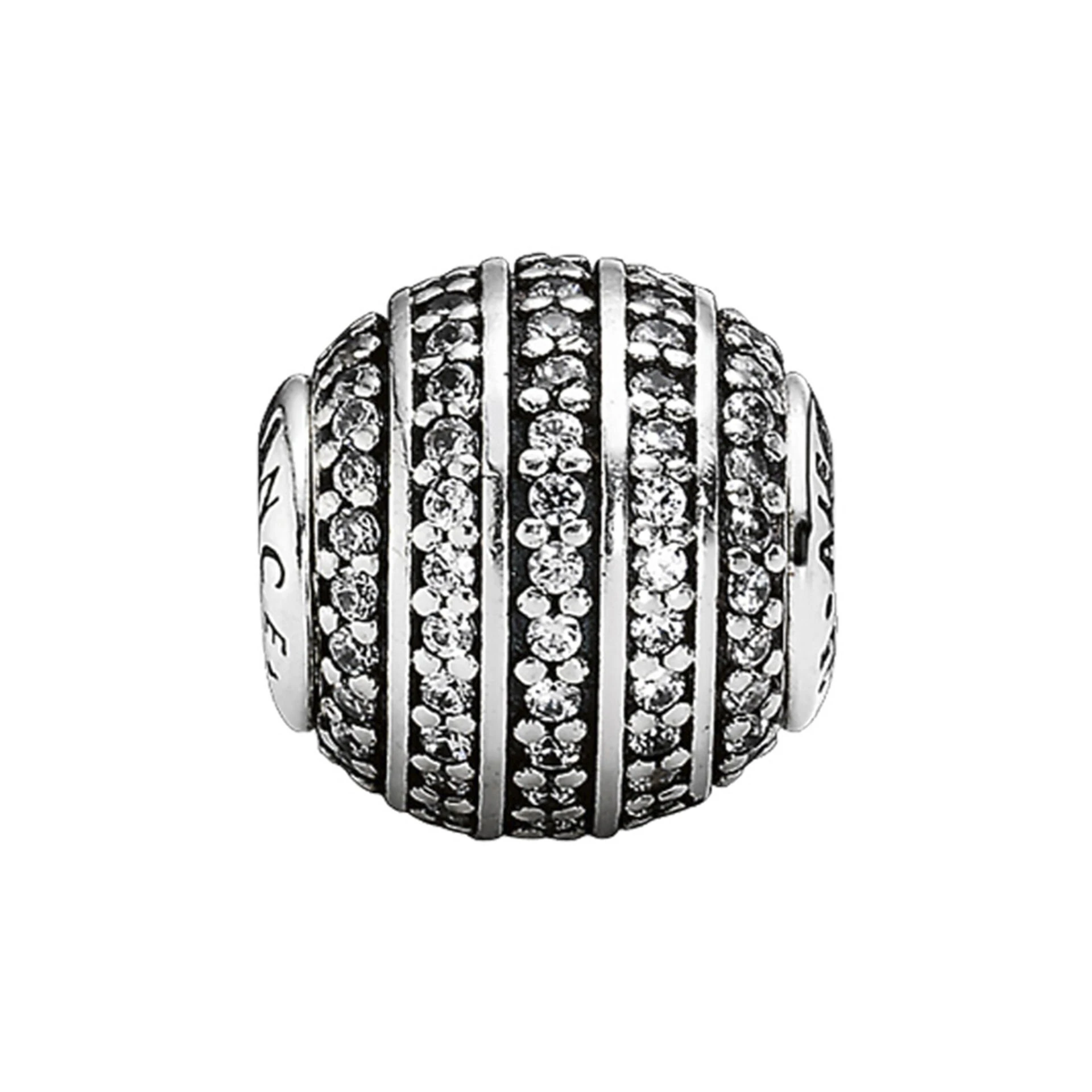 Nur Silver Taşlı Yuvarlak Gümüş Charm NUR-BL00155