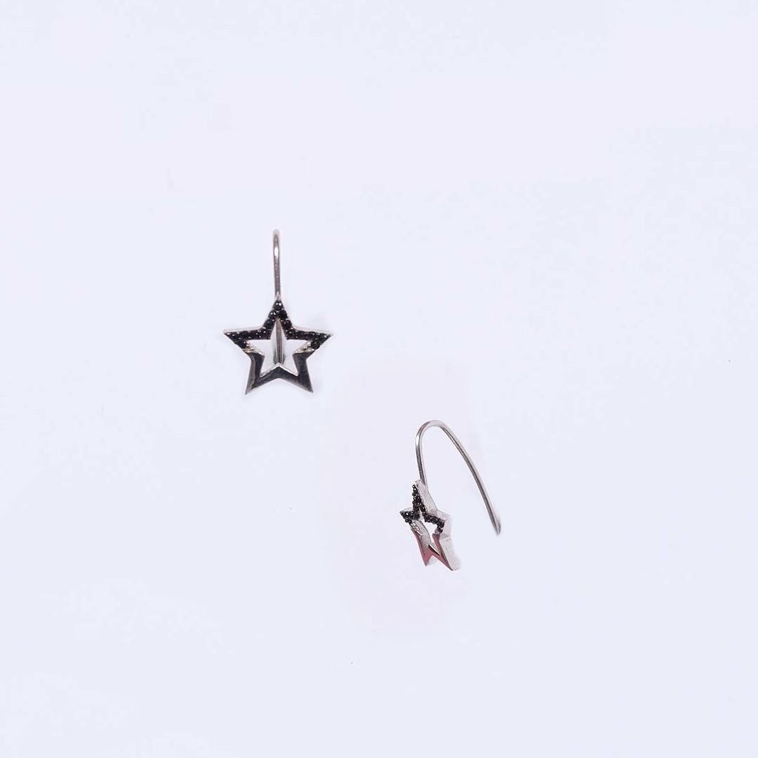 Nur Silver Yıldız Gümüş Küpe NUR-KP00267