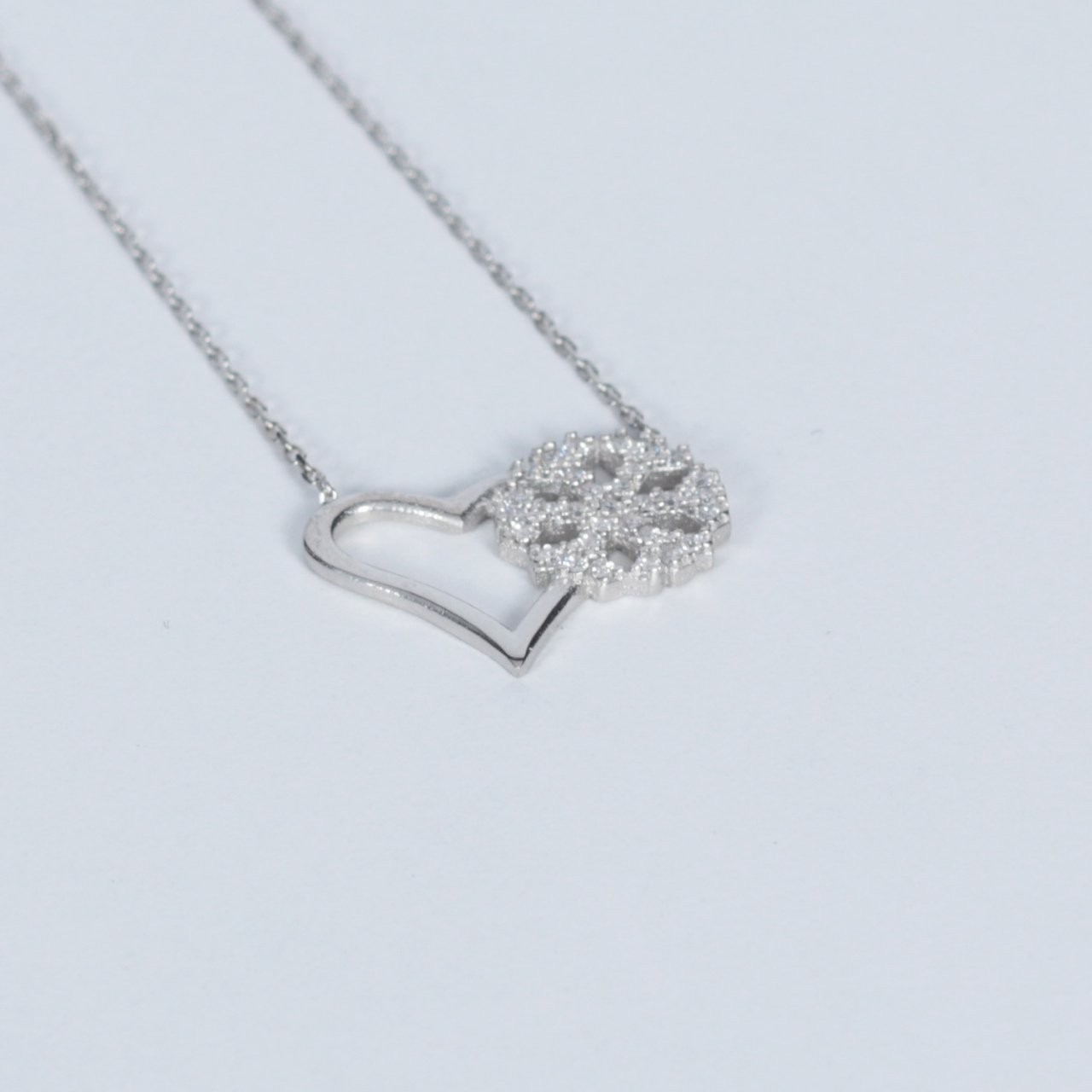 Nur Silver Kalpli Gümüş Kolye NUR-KL01309