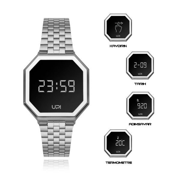 UPWATCH EDGE MINI SHINY SILVER + 1455