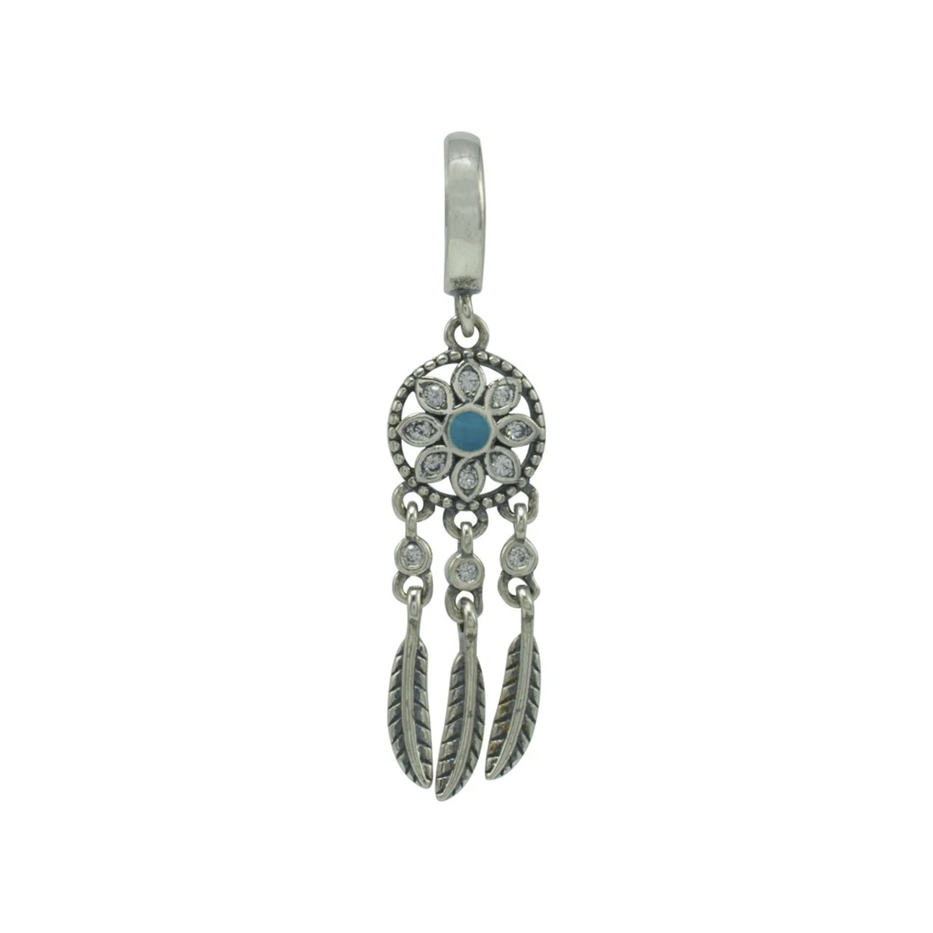 Nur Silver Sallantılı Düş Kapanı Gümüş Charm NUR-BL01993