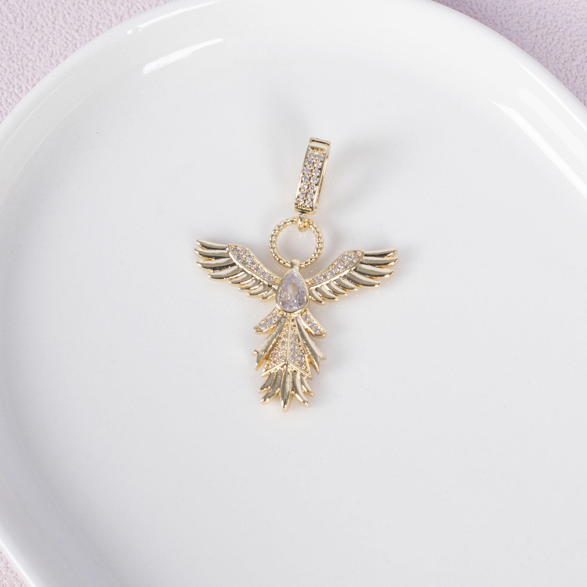 Nur Silver Anka Kuşu Çelik Ajda Charm NUR-AC000012