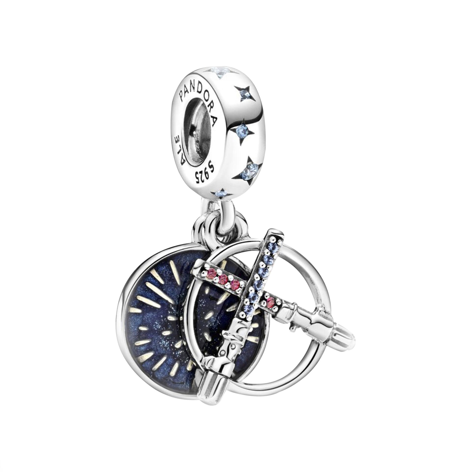 Nur Silver Yıldız Savaşları Işın Kılıcı Sallantılı Gümüş Charm NUR-BL12451