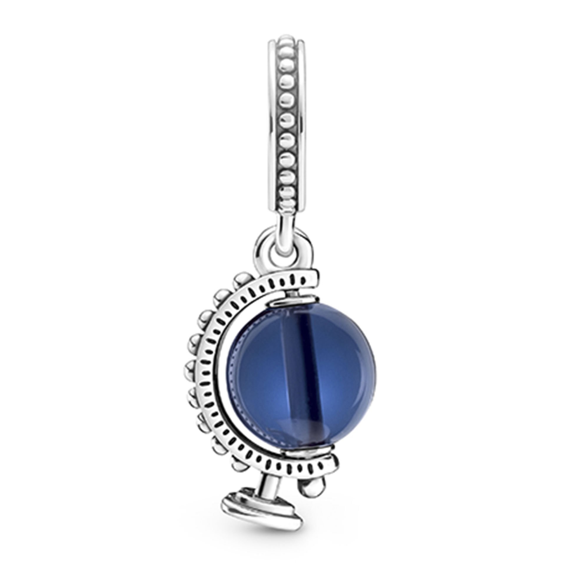 Nur Silver Dönen Dünya Küresi Gümüş Charm NUR-BL00311