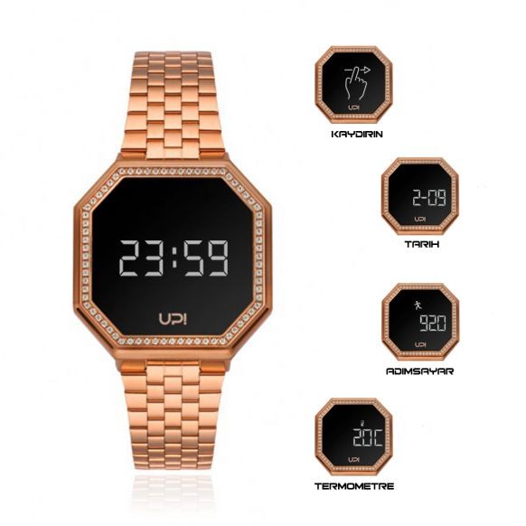 UPWATCH EDGE MINI SWAN MATTE ROSE GOLD + 1456