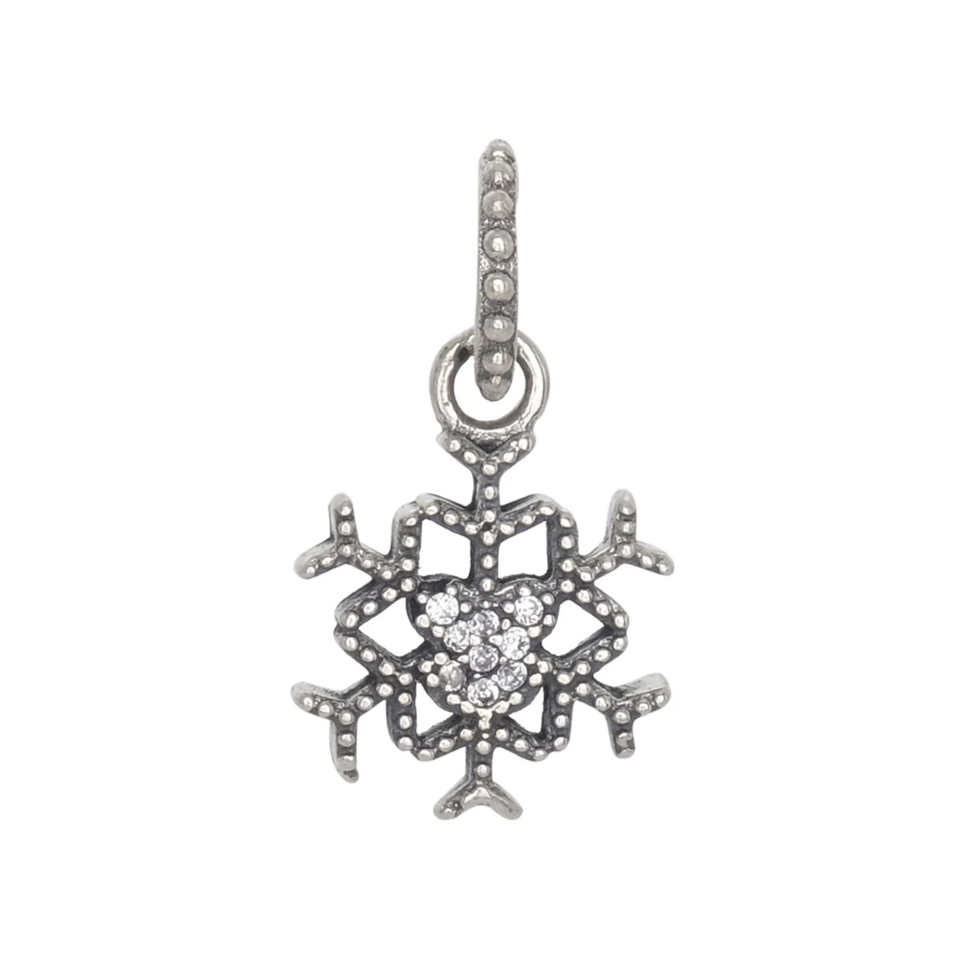 Nur Silver Kar Tanesi Gümüş Charm NUR-BL00067