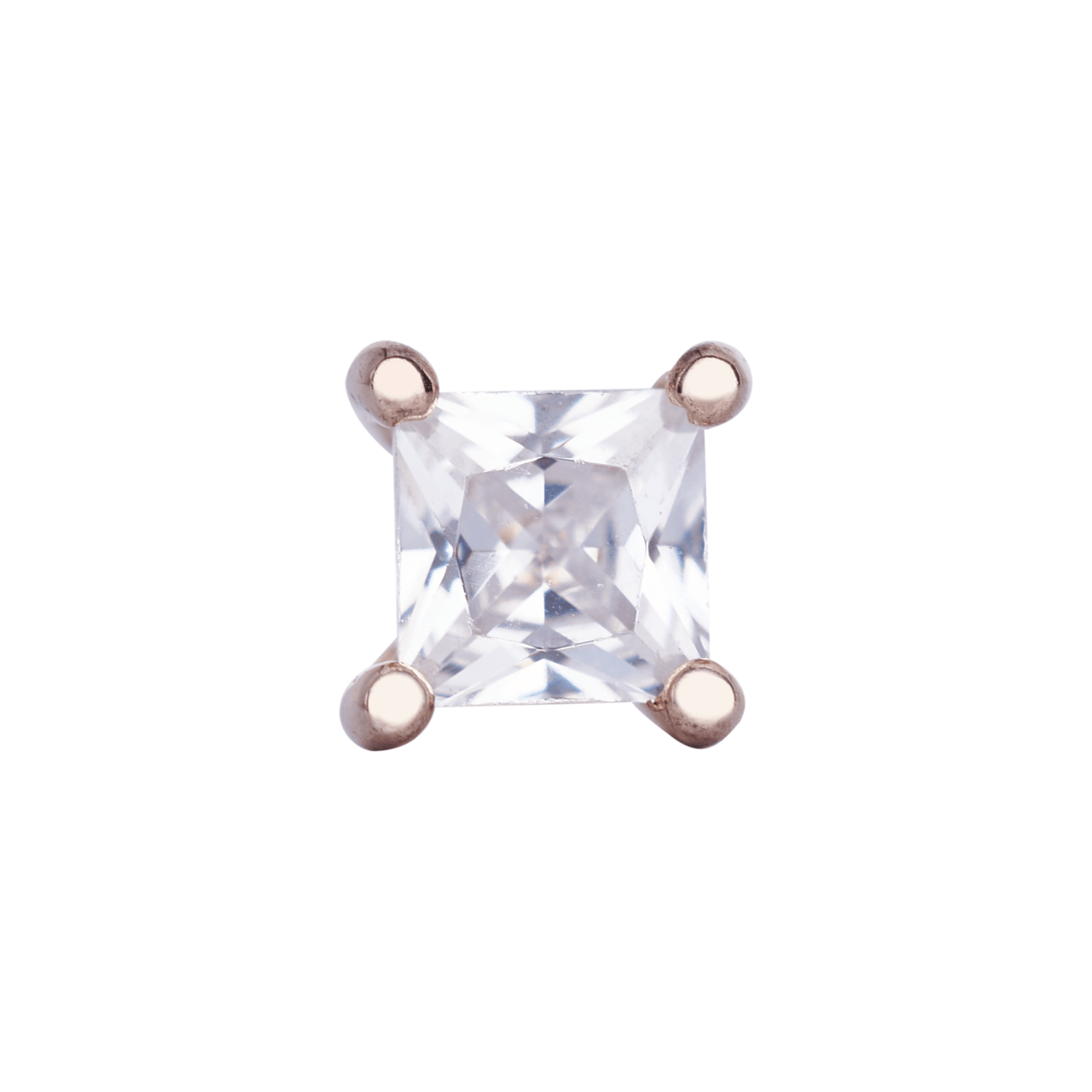 Nur Silver Tektaş Tragus Gümüş Küpe NUR-KP00086