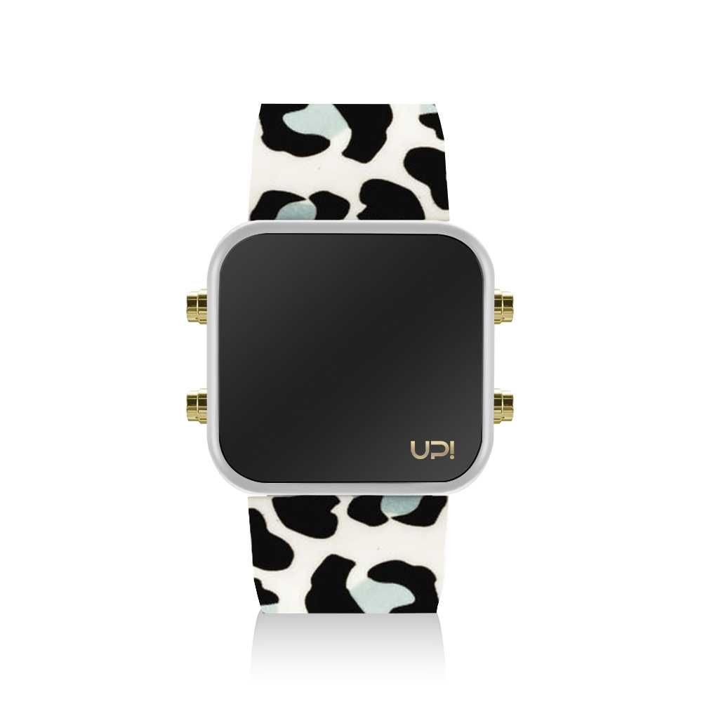 UPWATCH LED MINI GOLD WHITE BLUE LEOPARD 1959