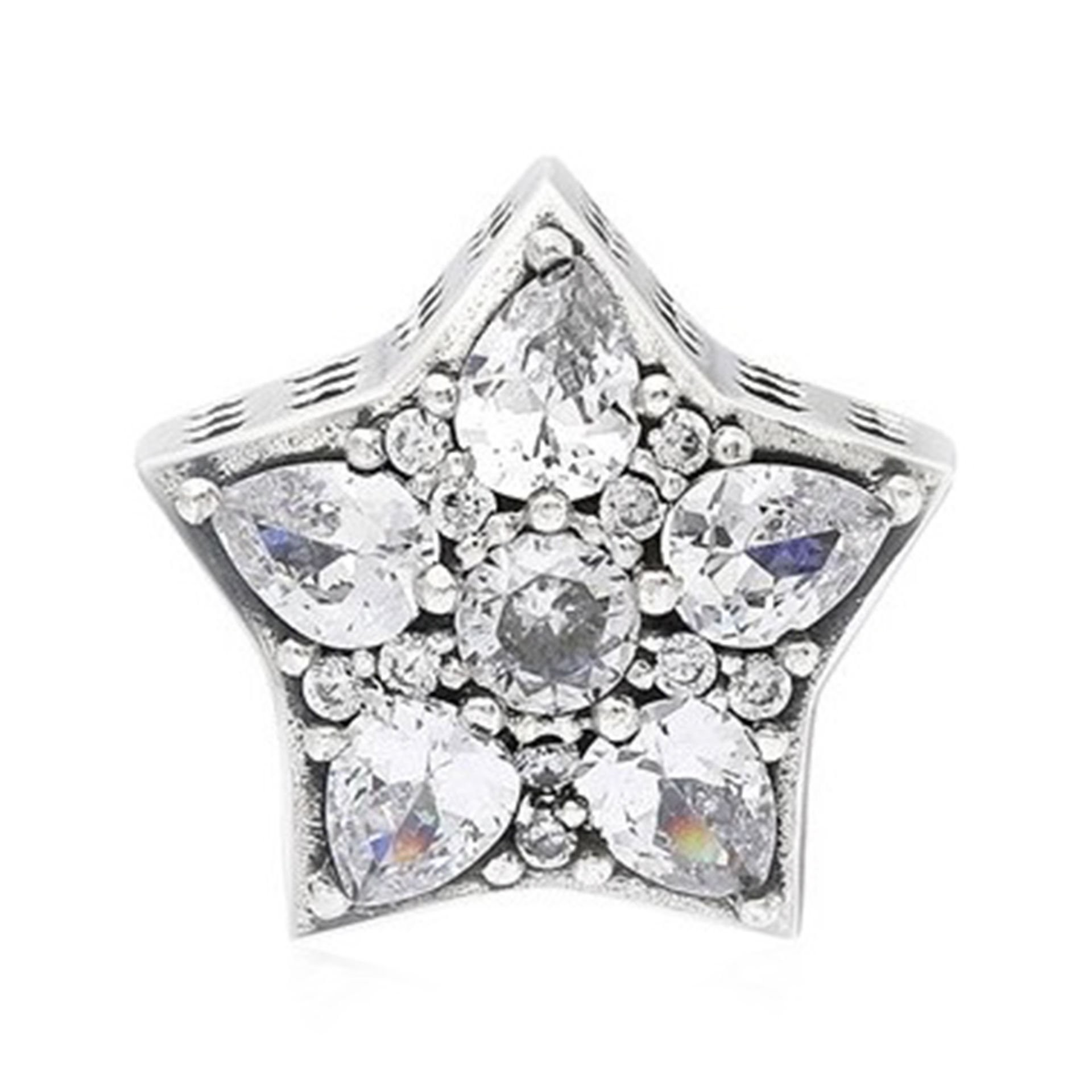 Nur Silver Yıldız Model Gümüş Charm NUR-BL00327