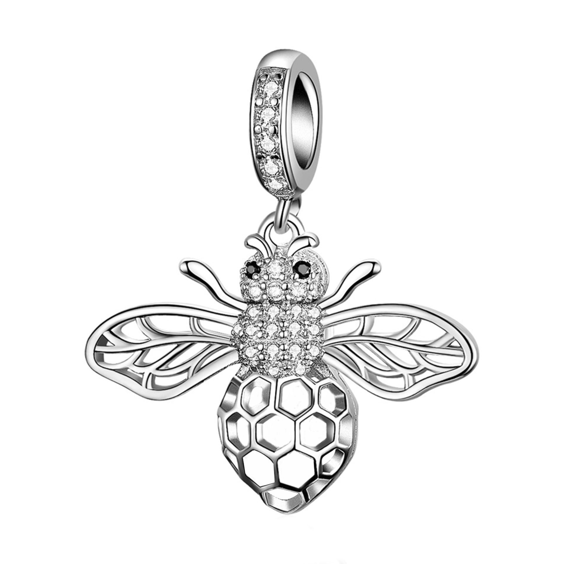 Nur Silver Arı Sallantılı Gümüş Charm NUR-CM00232