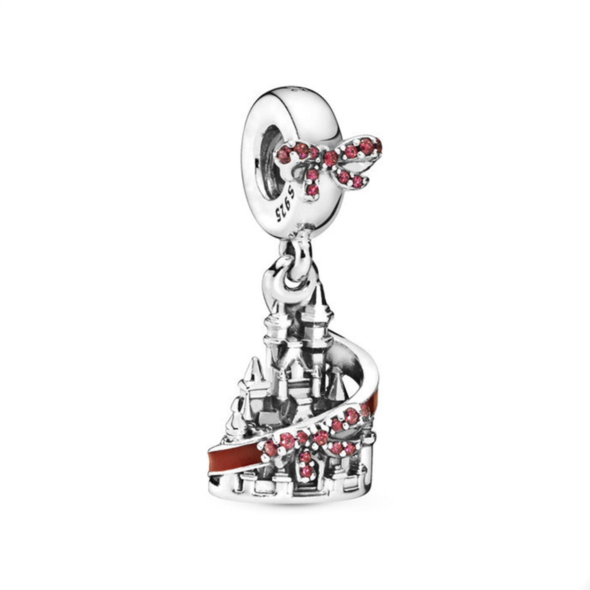Nur Silver Şato Sallantılı Gümüş Charm NUR-BL12464