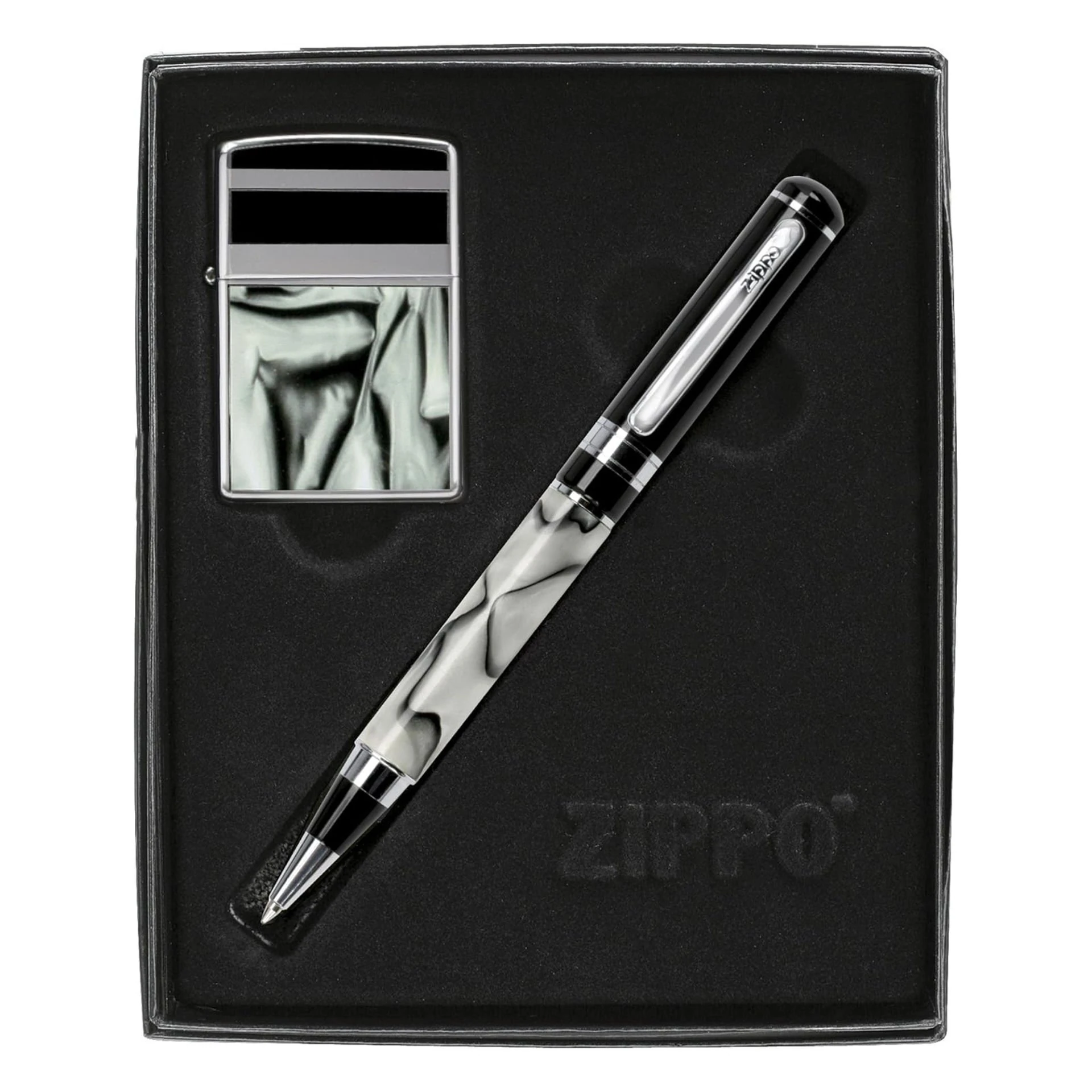 Zippo Blk Chrm Ltr/pen Set Çakmak 24823