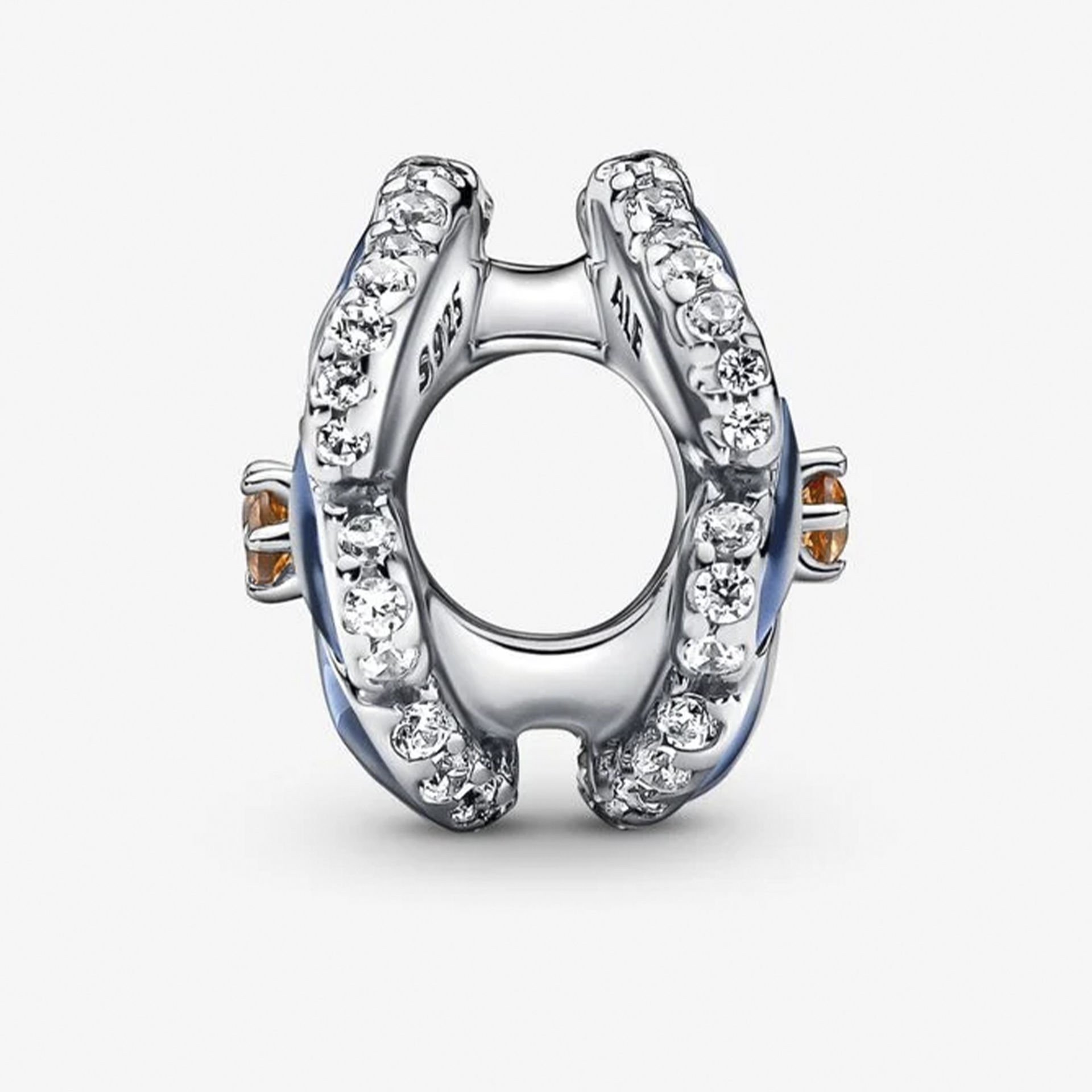 Nur Silver Mavi Menekşe Charm NUR-CM00452
