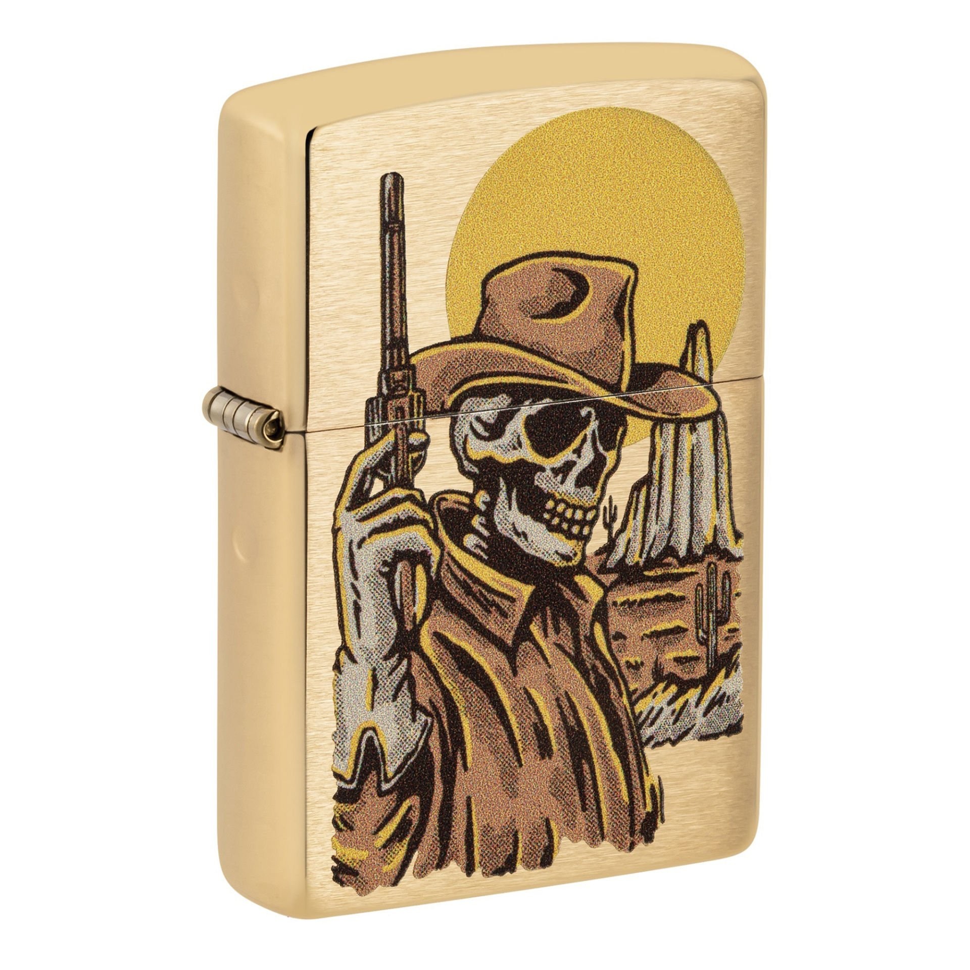 Zippo 204B Cowboy Skull Design Çakmak 48519-103458