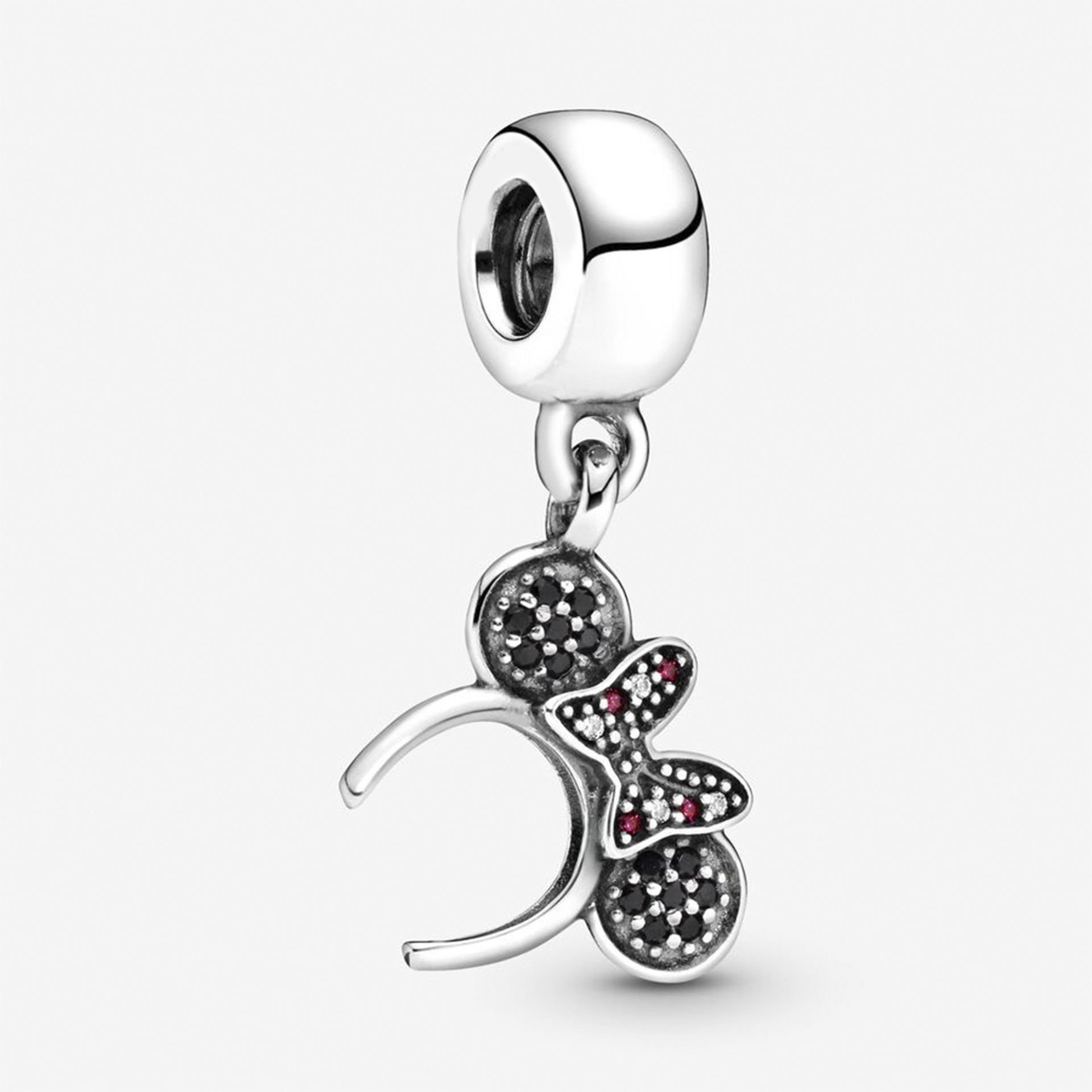 Nur Silver Minnie Kurdele Taç Gümüş Sallantılı Charm NUR-CH00014