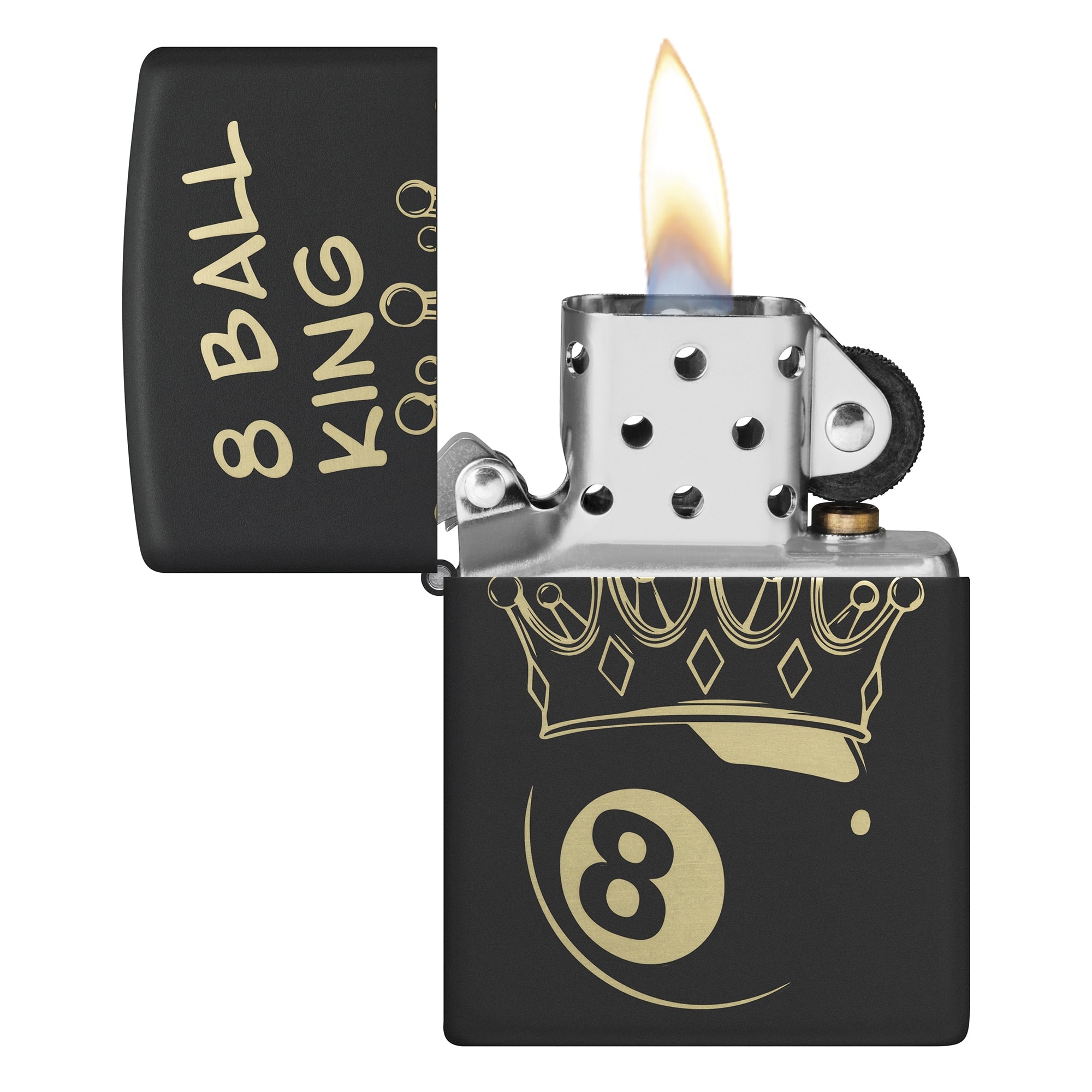 Zippo King 8 Ball Design Çakmak - 46291-119961