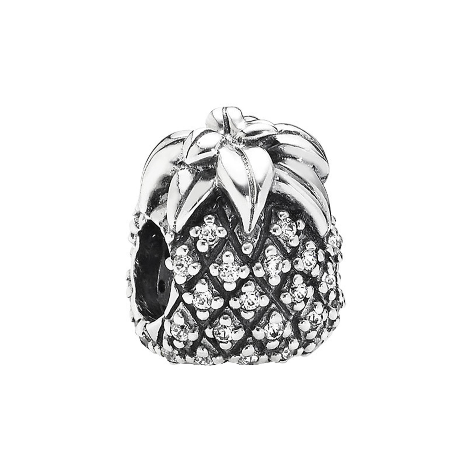 Nur Silver Ananas Gümüş Charm NUR-BL10001
