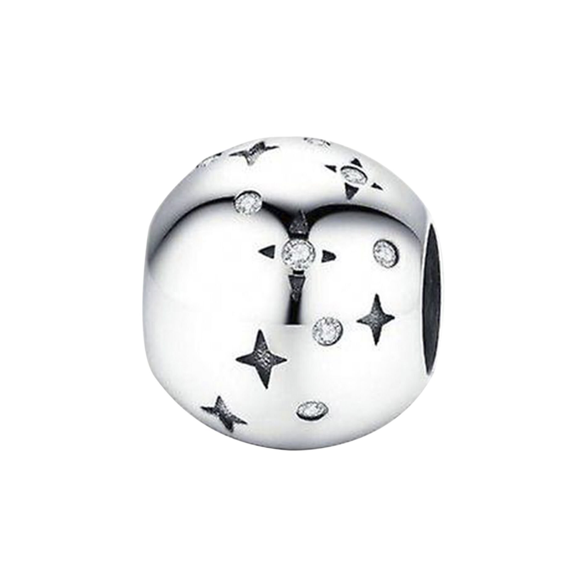 Nur Silver Yıldız Detay Gümüş Charm NUR-BL00104