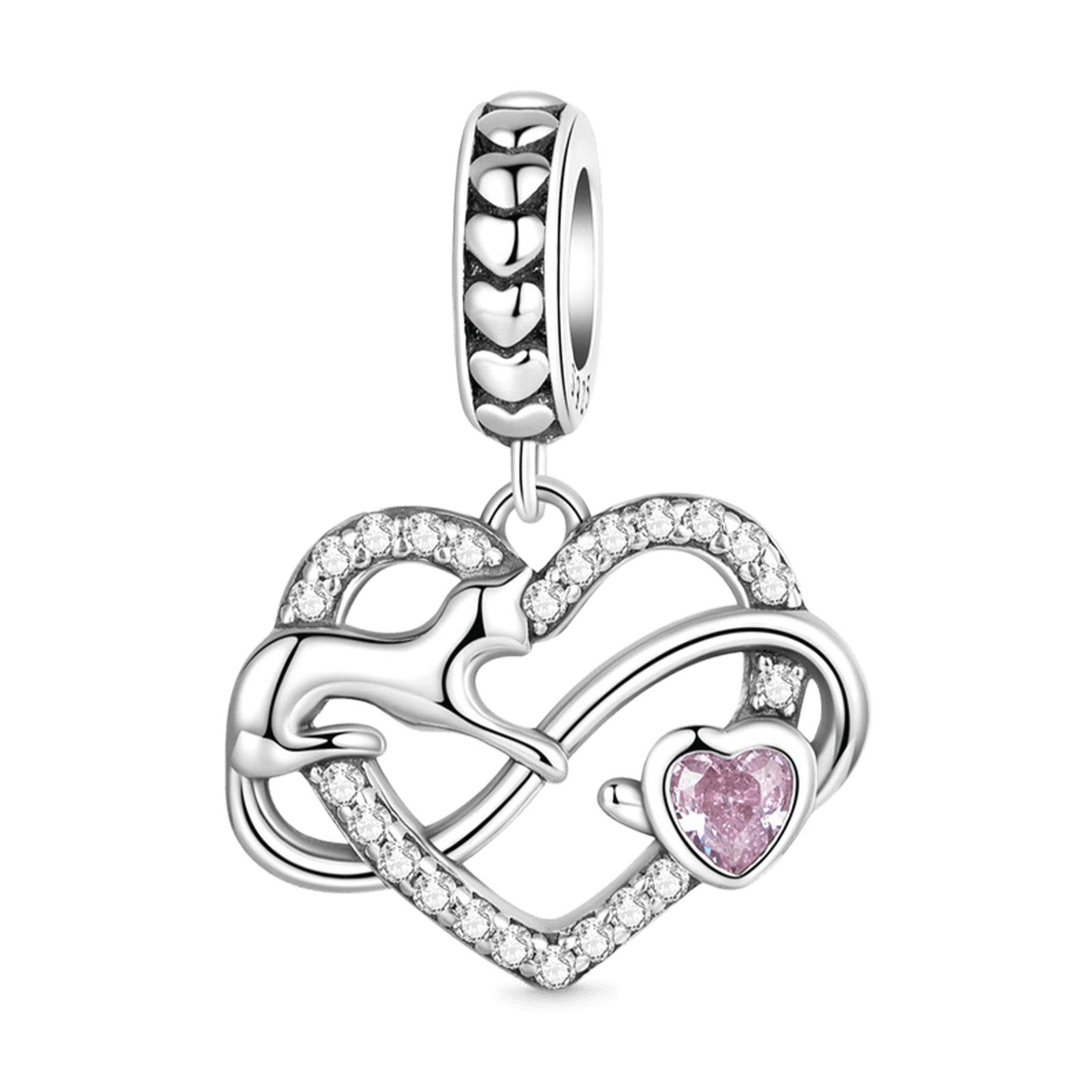 Nur Silver Gnoce Infinity Love Sallantılı Gümüş Charm NUR-CM00355