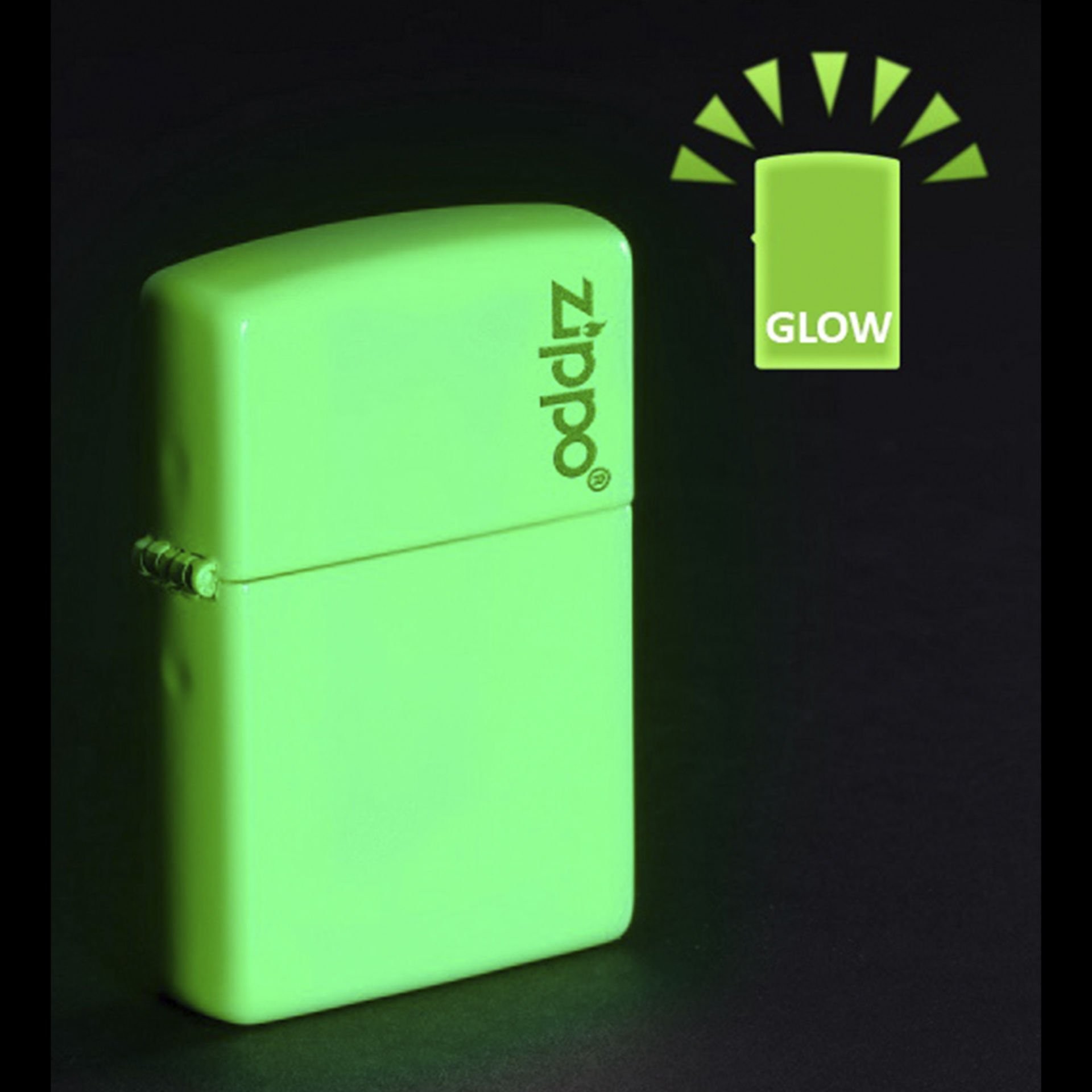Zippo Glow In Dark Zippo Logo Çakmak 49193ZL-087043