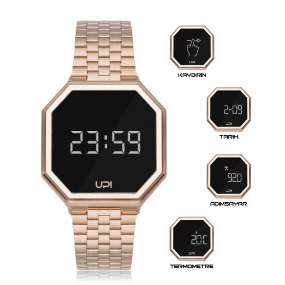 UPWATCH EDGE MATTE ROSE GOLD + 988