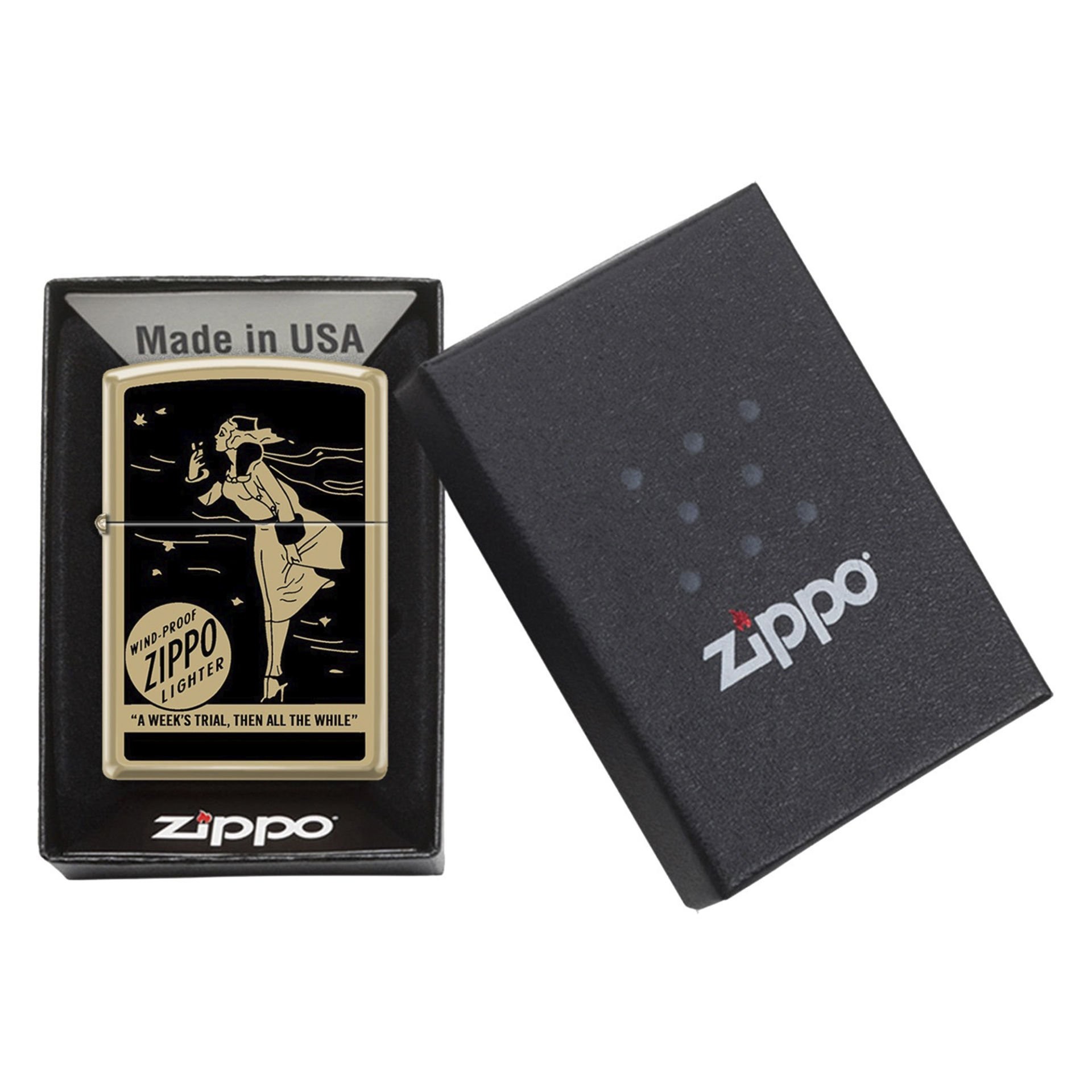 Zippo Zippo Windproof Black Çakmak 254B-106491
