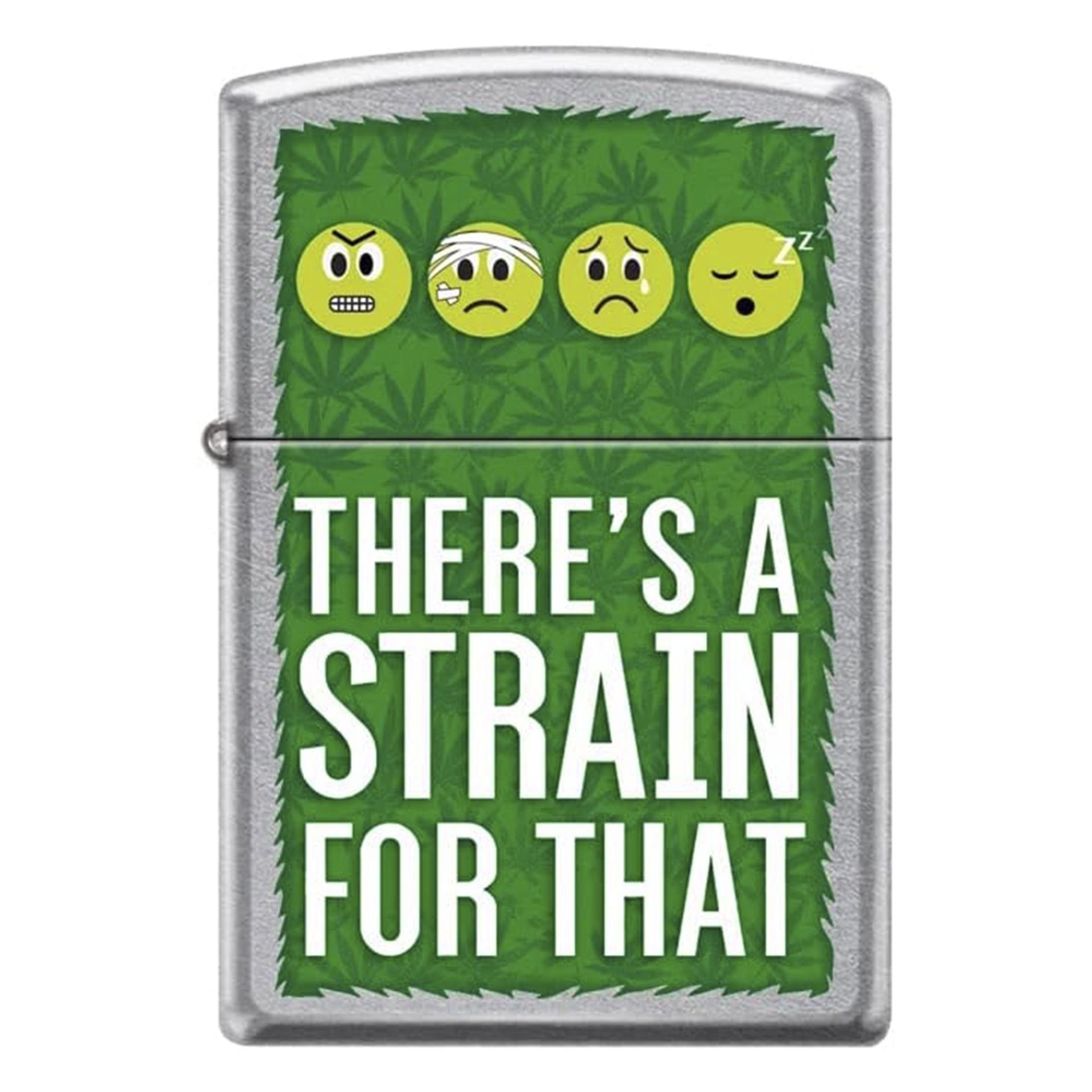 Zippo Leaf Leaves Emoji Design Street Chrome Windproof Çakmak 49007-00071-MODEL15