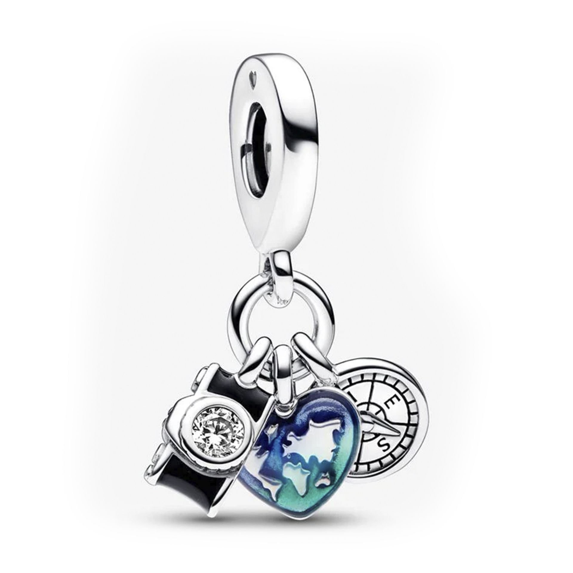 Nur Silver Seyahat Model Sallantılı Gümüş Charm NUR-BL00081
