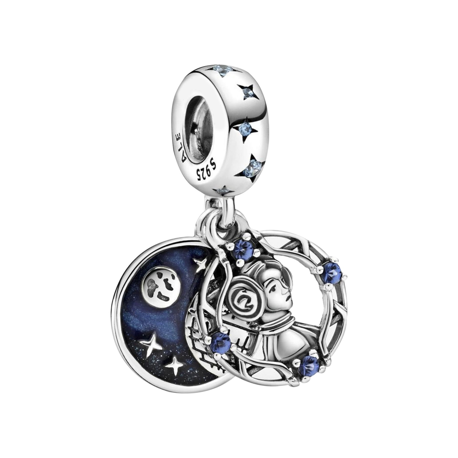 Nur Silver Star Wars Princess Leia Sallantılı Gümüş Charm NUR-BL12442