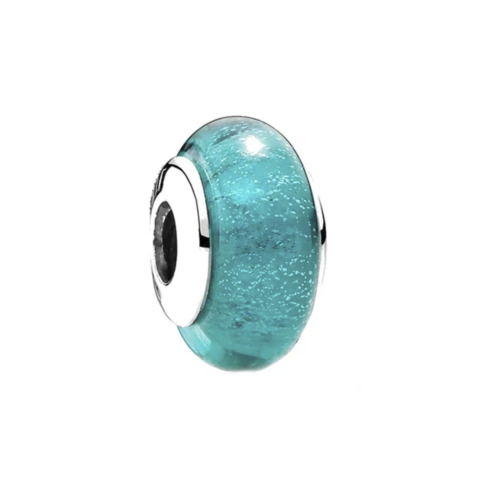 Nur Silver Mavi Murano Gümüş Charm NUR-BL00228