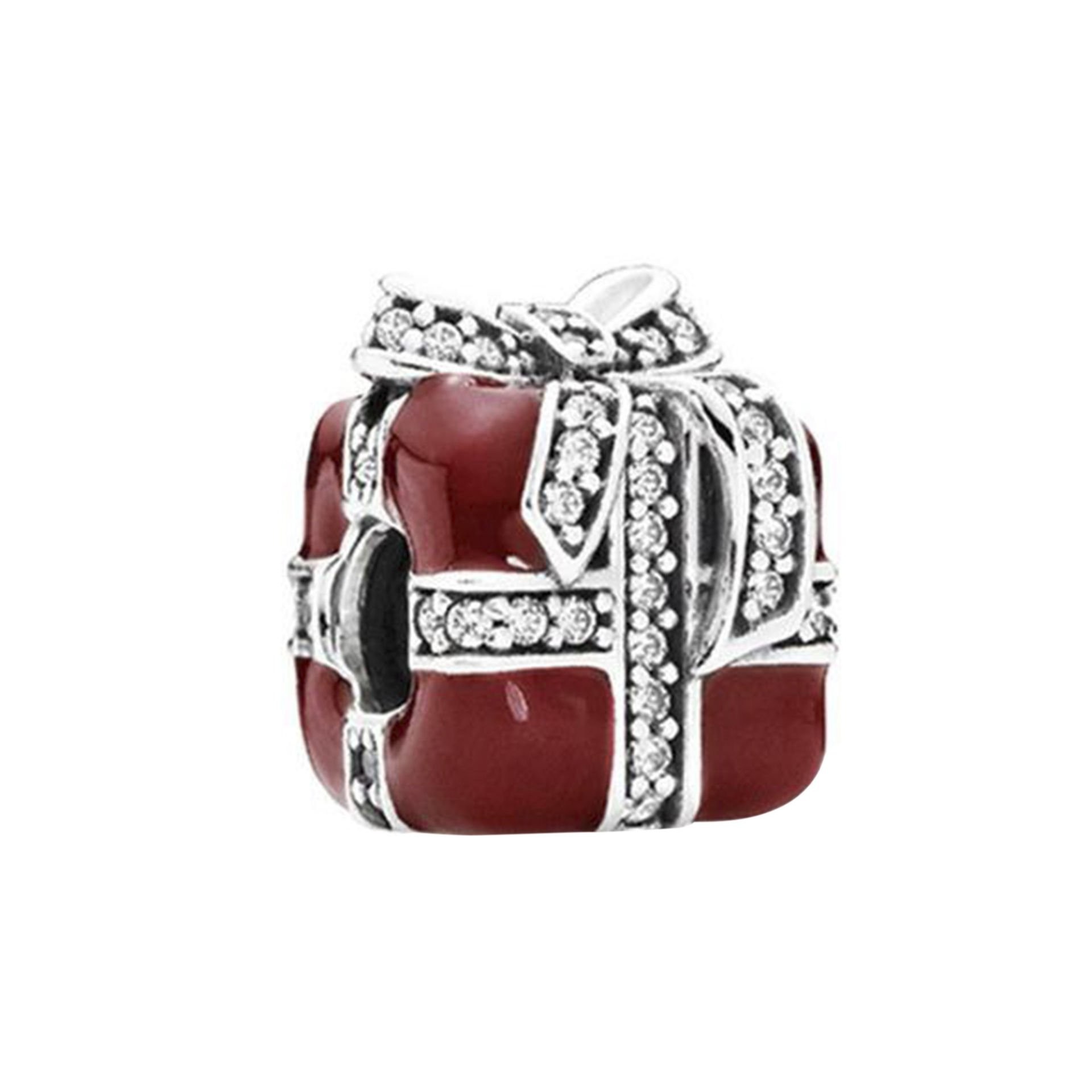Nur Silver Kırmızı Hediye Paketi Gümüş Charm NUR-BL00949