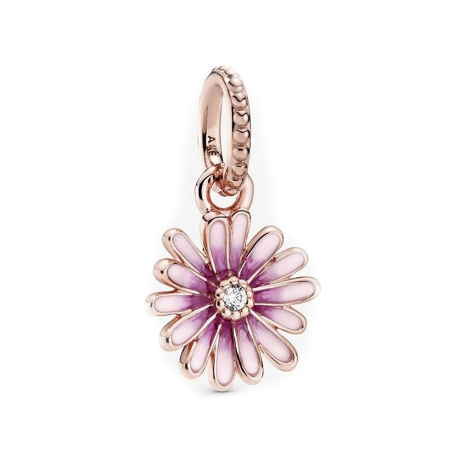 Nur Silver Sallantılı Rose Çiçek Gümüş Charm NUR-BL07703