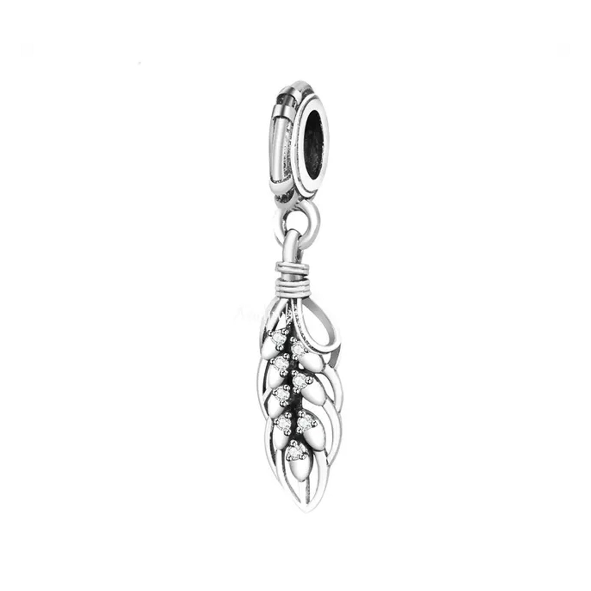 Nur Silver Sallantılı Tüy Gümüş Charm NUR-BL01072