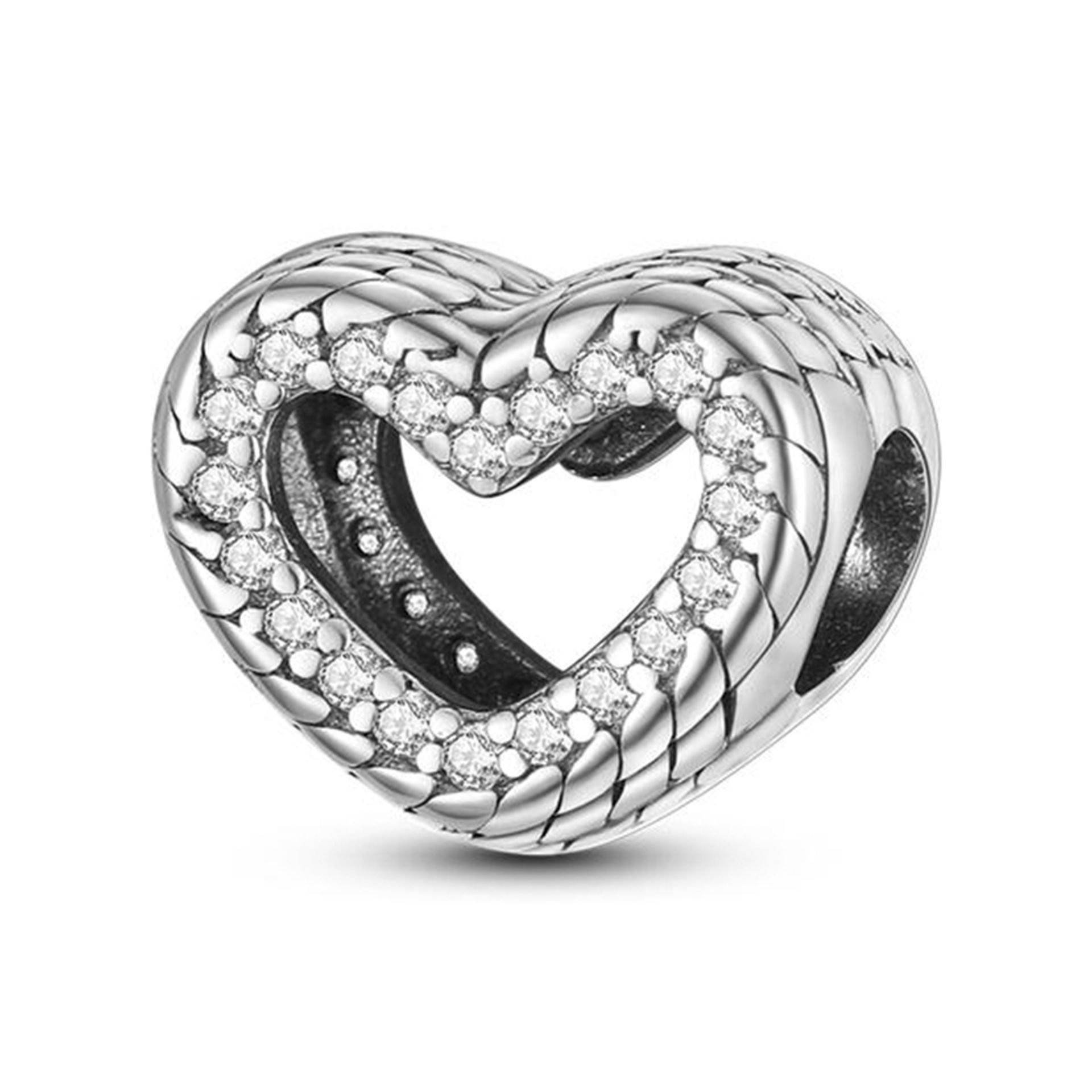 Nur Silver Kalp Gümüş Charm NUR-BL00328