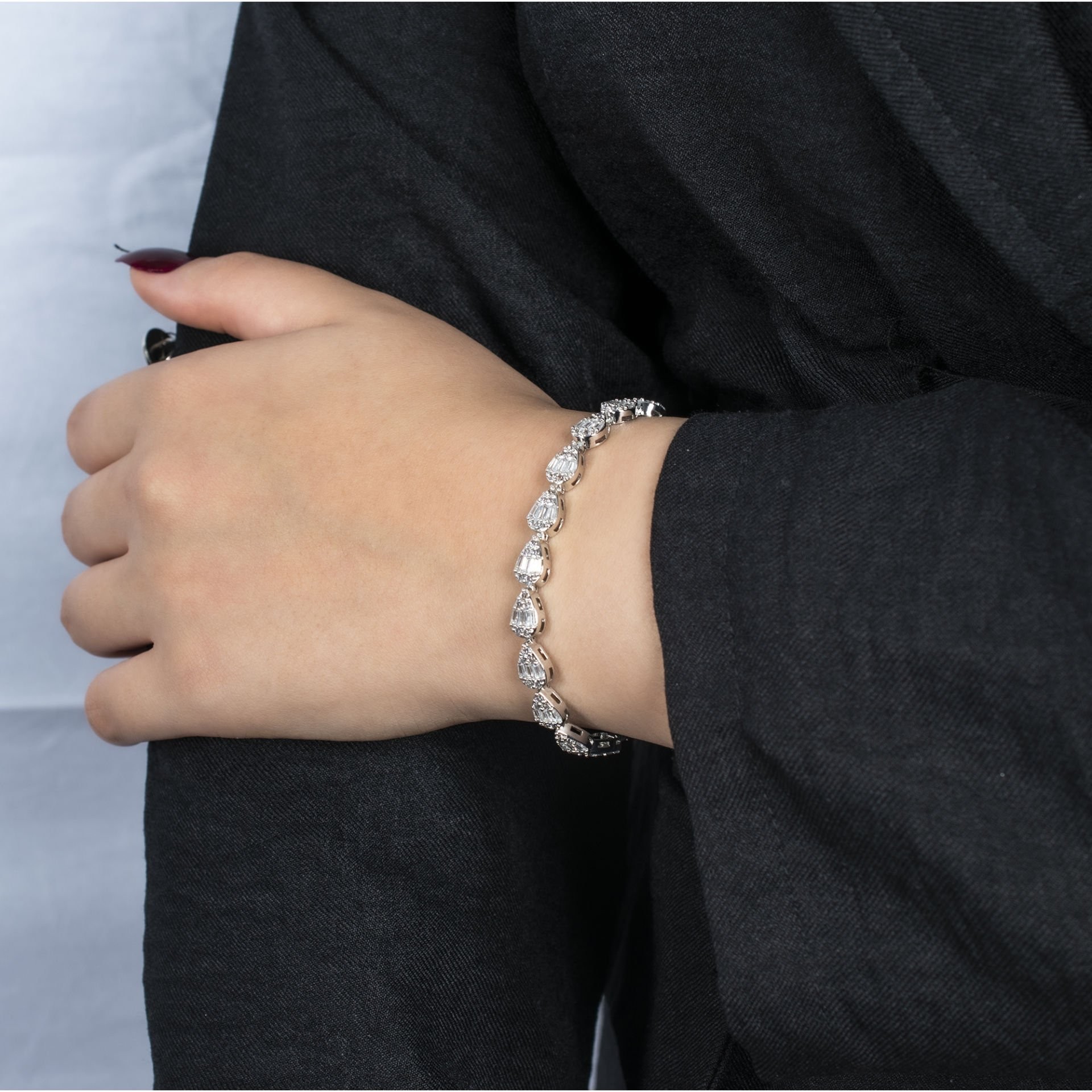 Nur Silver Damla Suyolu Çelik Bileklik NUR-CB00251