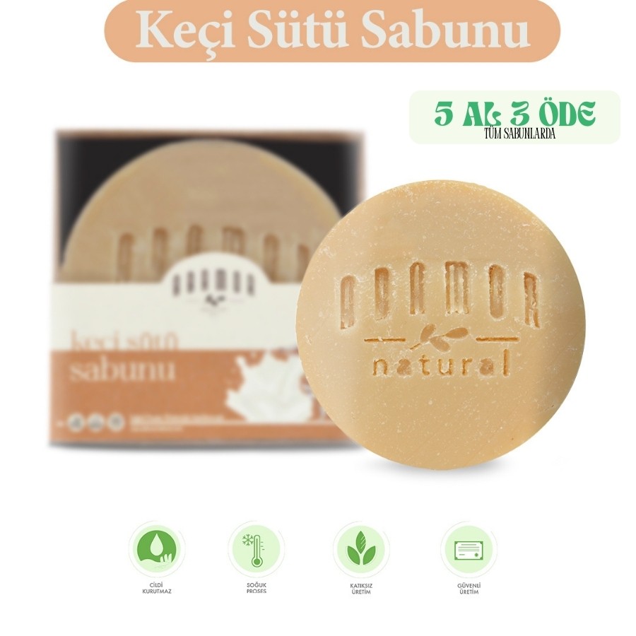 Keçi Sütü Sabunu Aydınlatıcı Etkili Bitkisel Katkısız Doğal Cilt Bakımı