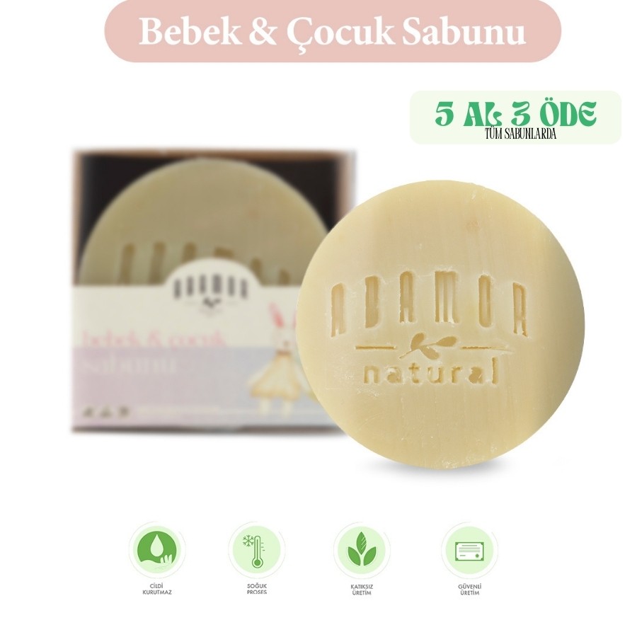Bebek & Çocuk Sabunu Doğal Katkısız Hassas Ciltlere Özel